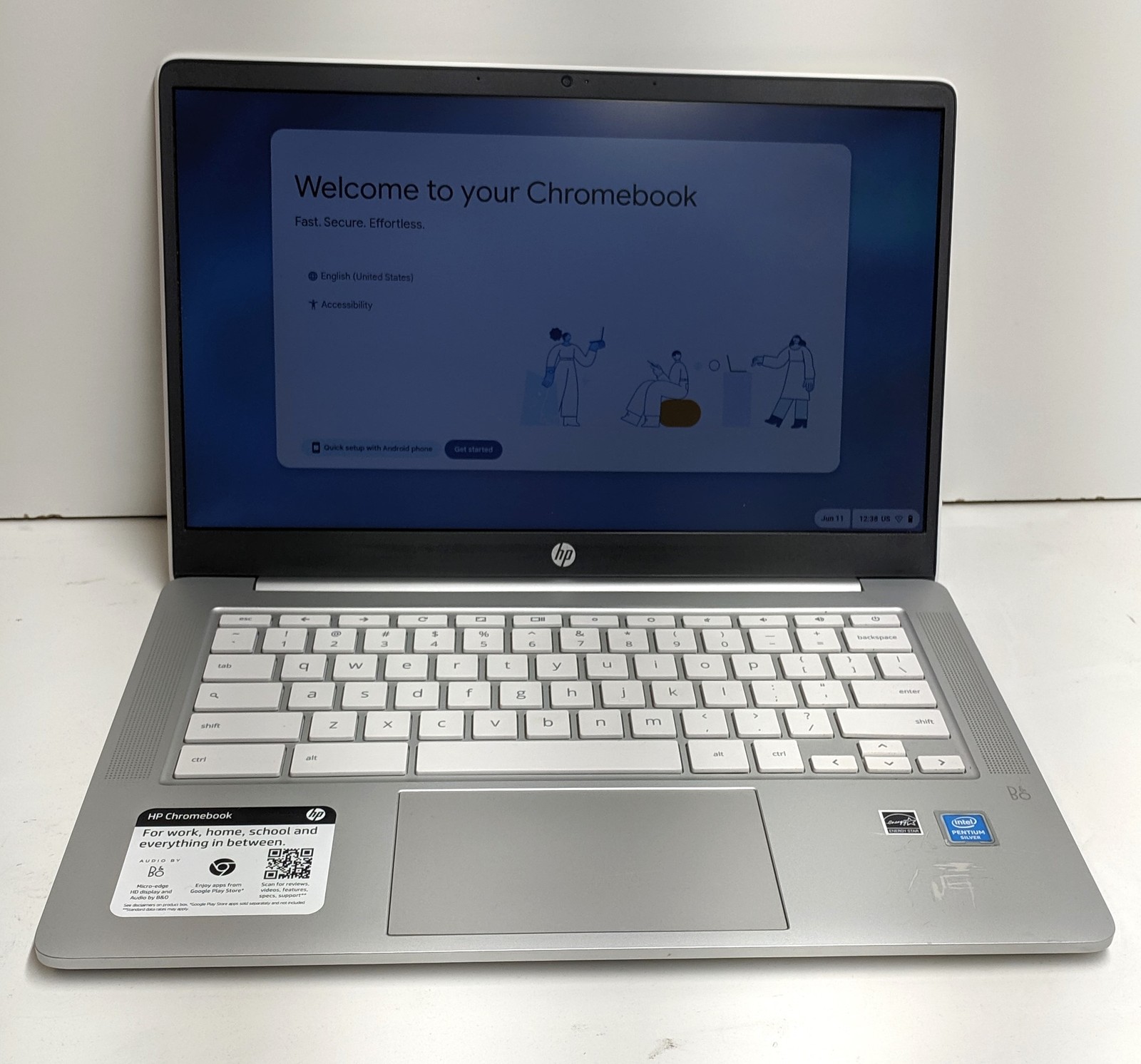 HP 14a-na0122od Chromebook, 1 Screen, PS-N5030, 4GB, 64GB