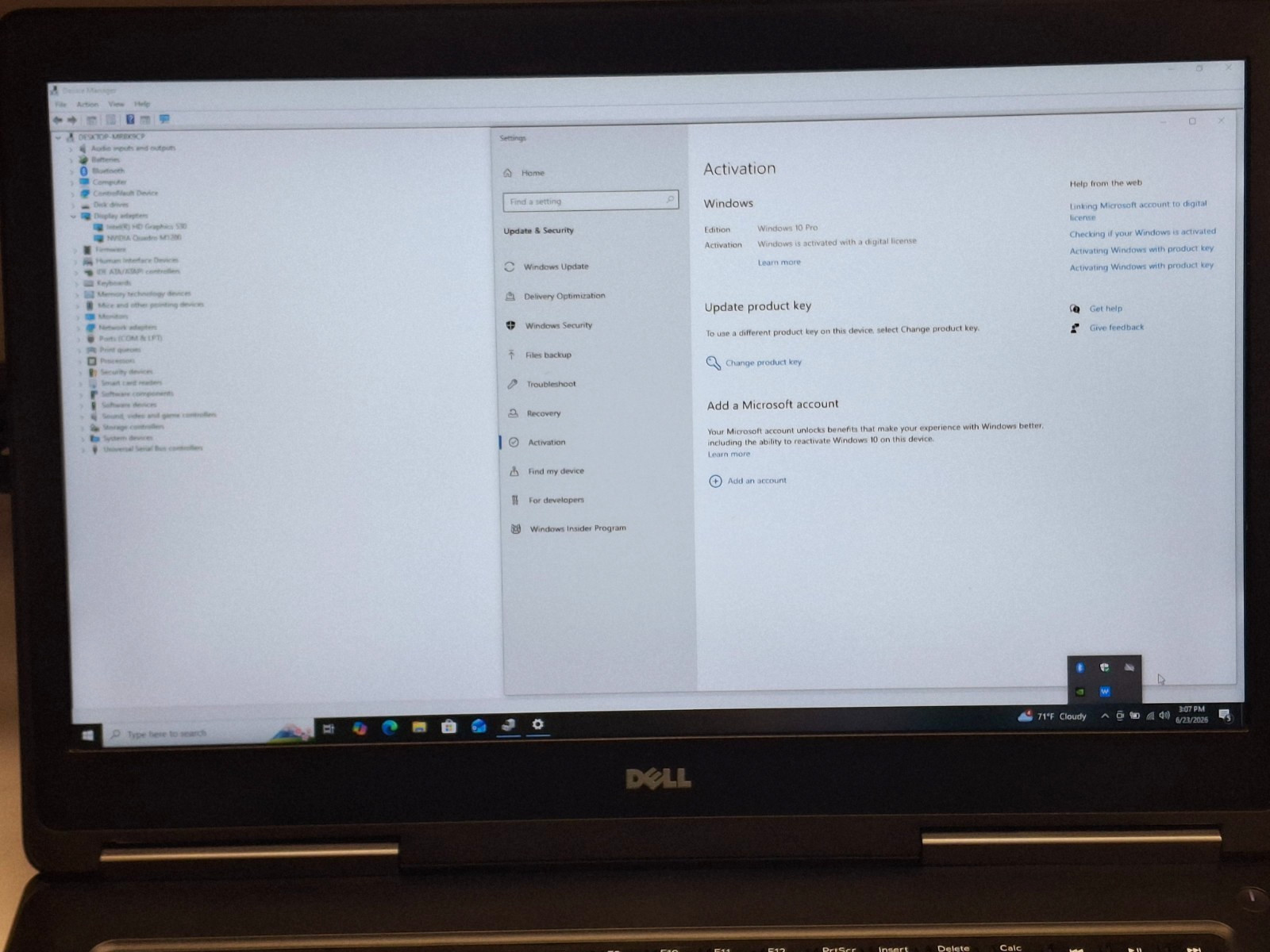 DELL PRECISION 7720 I7-6820HQ 256GB SSD 32GB RAM NVIDIA QUADRO M1200 Win 10 Pro