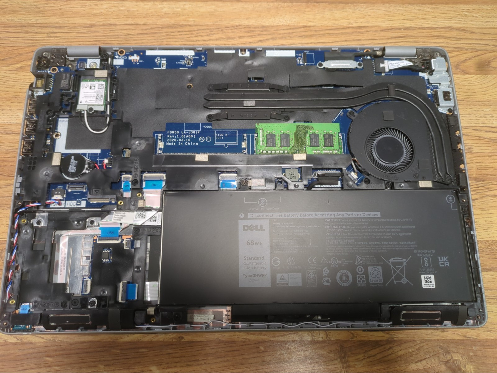 Dell Precision 3550 15.6″ i5-10310u, 8GB RAM, No SSD, Excellent Battery Health!