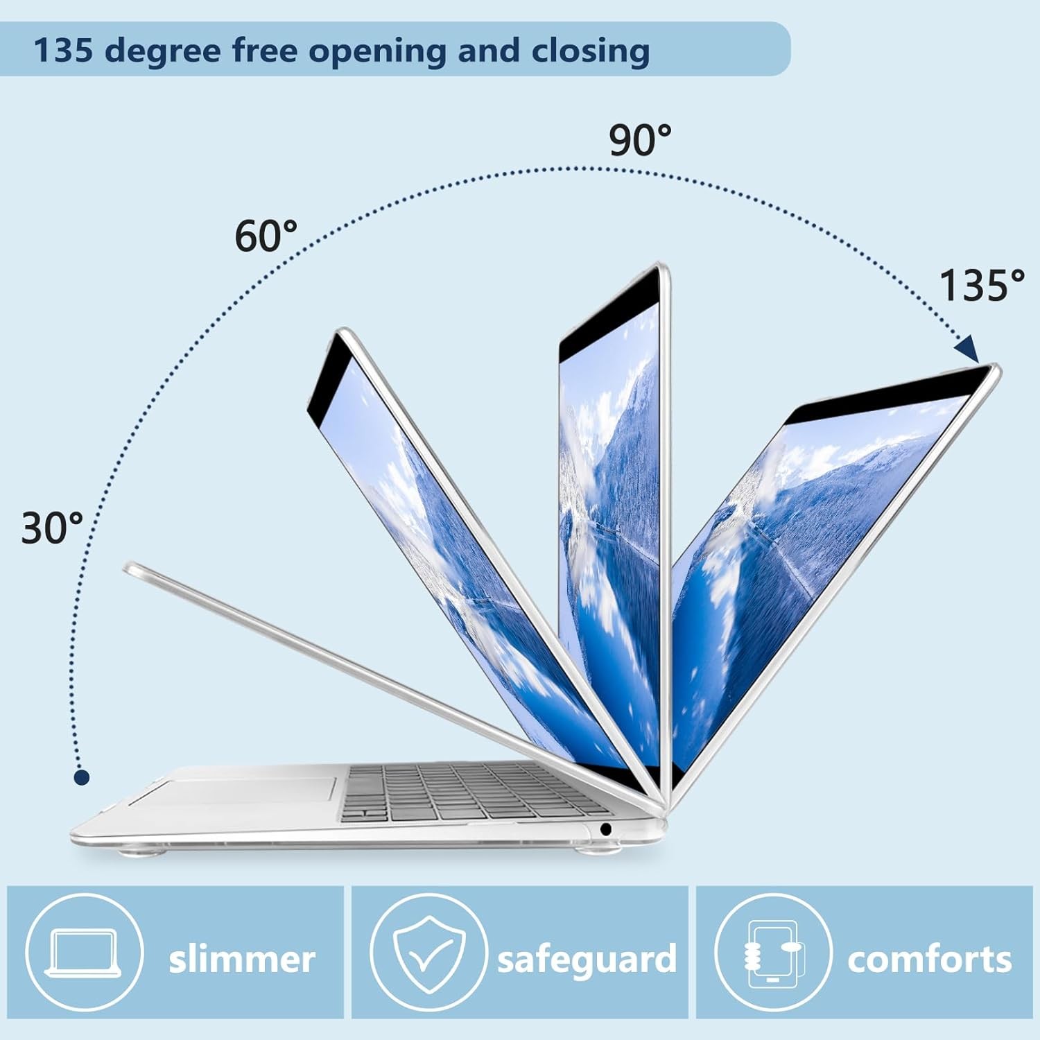 Compatible with MacBook Air 13.3 inch Case 2021-2018 Release A2337 M1 A2179 A193