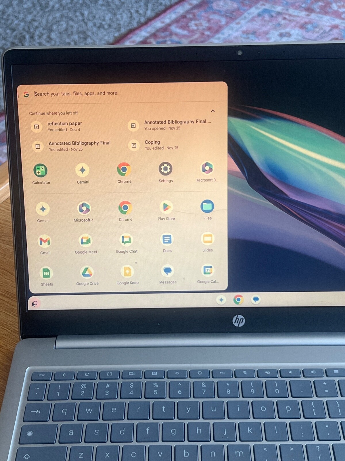 HP 15.6”ChromebookLaptop intel ProcessorN200 8GB memory 64GB eMMC Natural Silver
