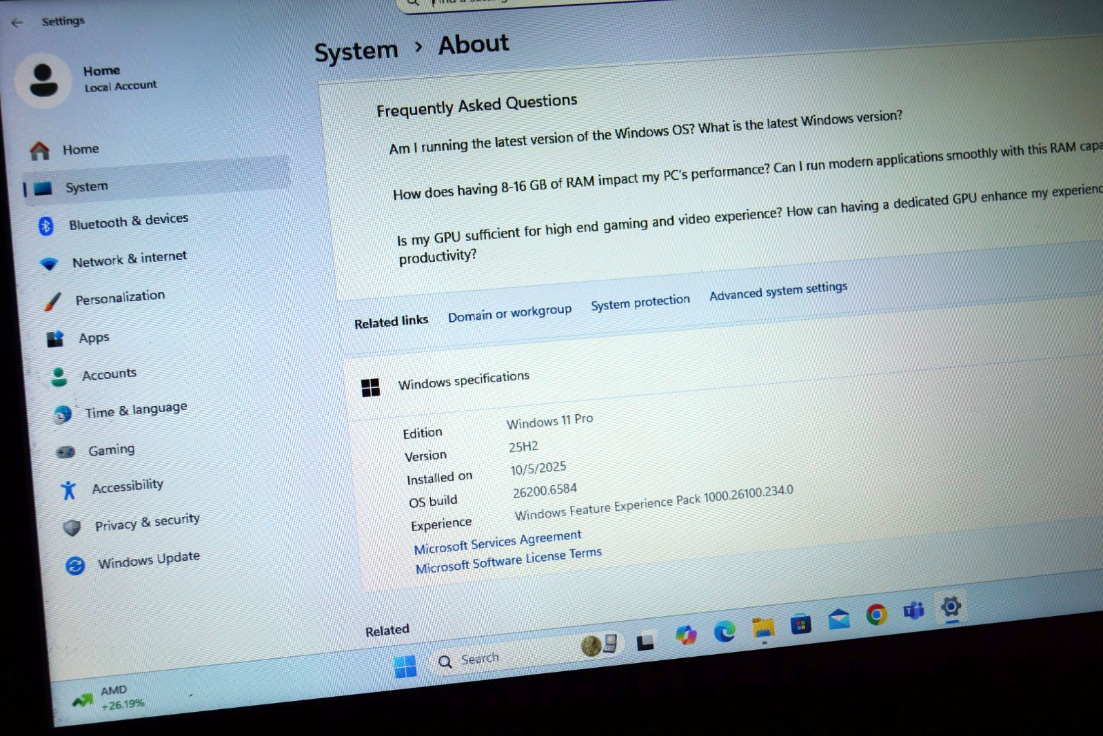 Activated Latest 25H2 WIN 11PRO Toshiba C55-A5245@2.40GHz,12GB RAM,500GB HDD