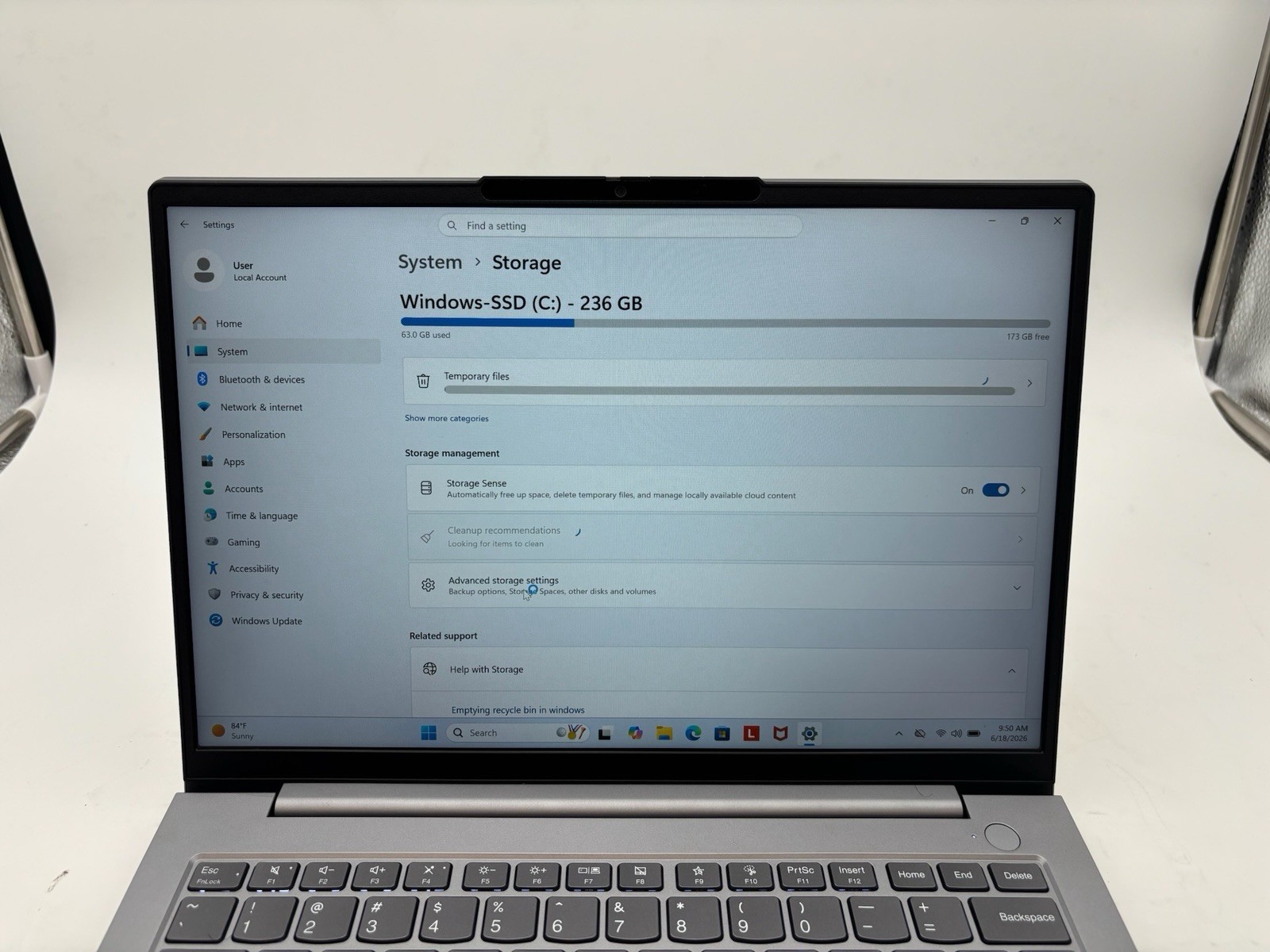 Lenovo ThinkBook 14 G7 ARP 21MV 14″ 256 GB SSD 8 GB RAM Ryzen 5 7535HS