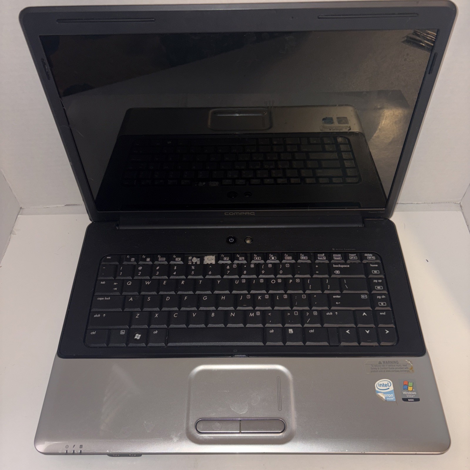 HP Compaq Presario CQ50 Notebook PC Black 15″ UNTESTED FOR PARTS & REPAIR ONLY