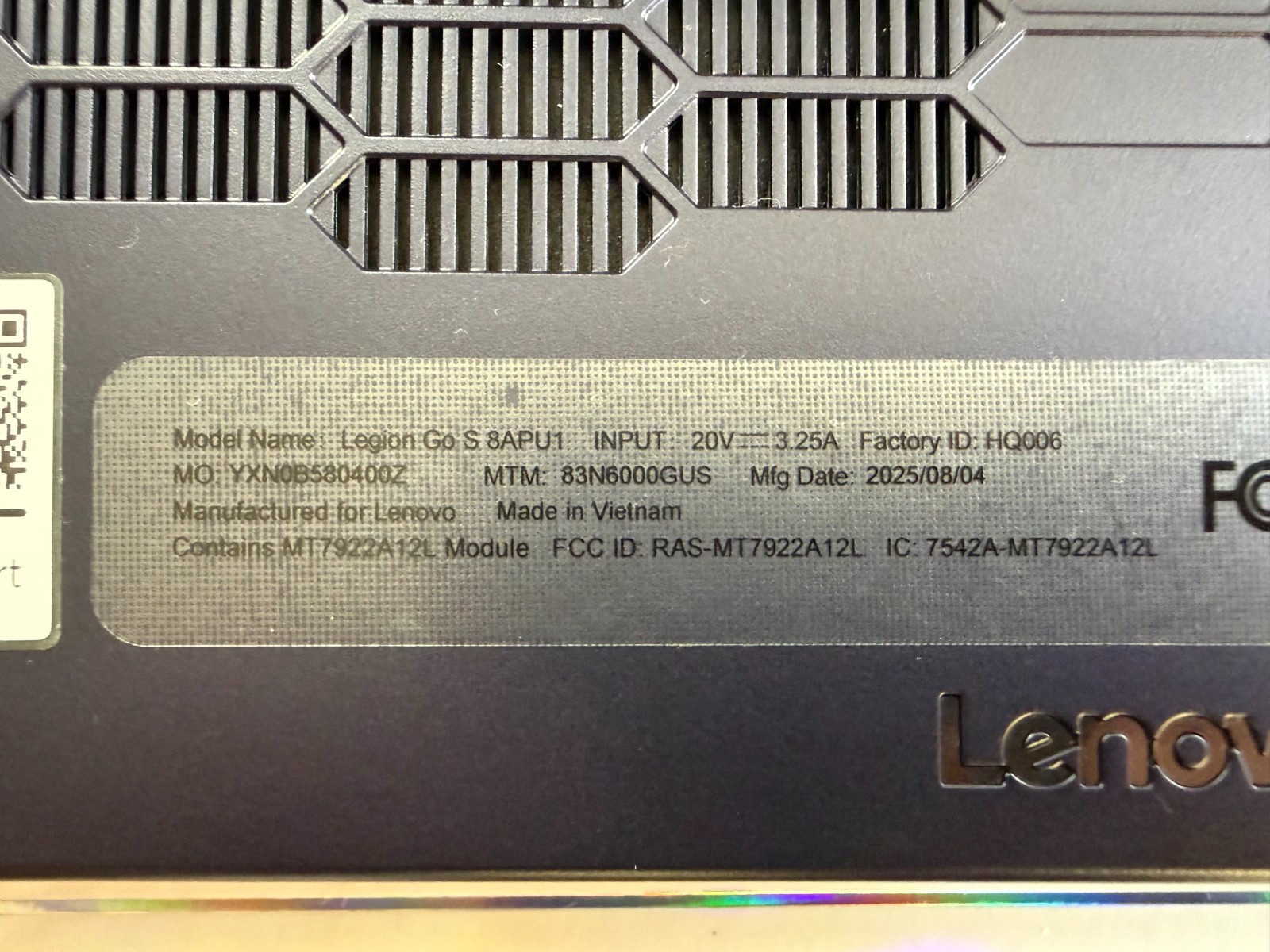 Lenovo Legion Go S Z1 Extreme SteamOS, 32GB RAM, 1 TB SSD – SHIPS TODAY! 🚚💨