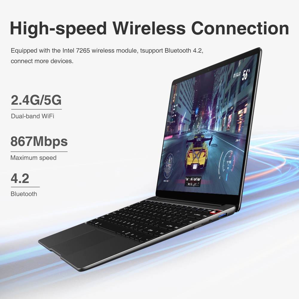 CHUWI 13.3in Aerobook Intel Core Laptop Computer 8G 256G Win11 Backlit keyboard