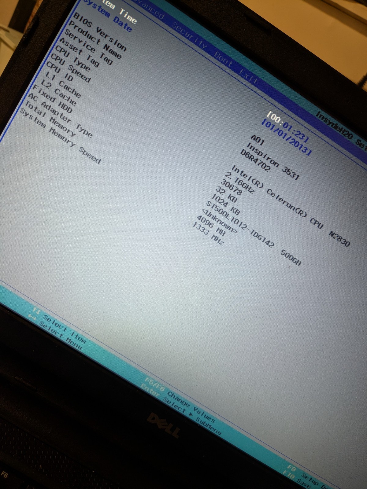 Dell Inspiron 3531 15.6″ Laptop Celeron N2830 4GB 500GB HDD Black No OS