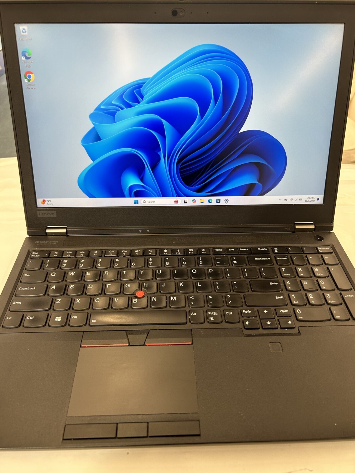 Lenovo 20QN TP P53 15.6″ i7-9750H 16GB 500GB SSD Nvidia Quadro T2000 Win 11 Pro