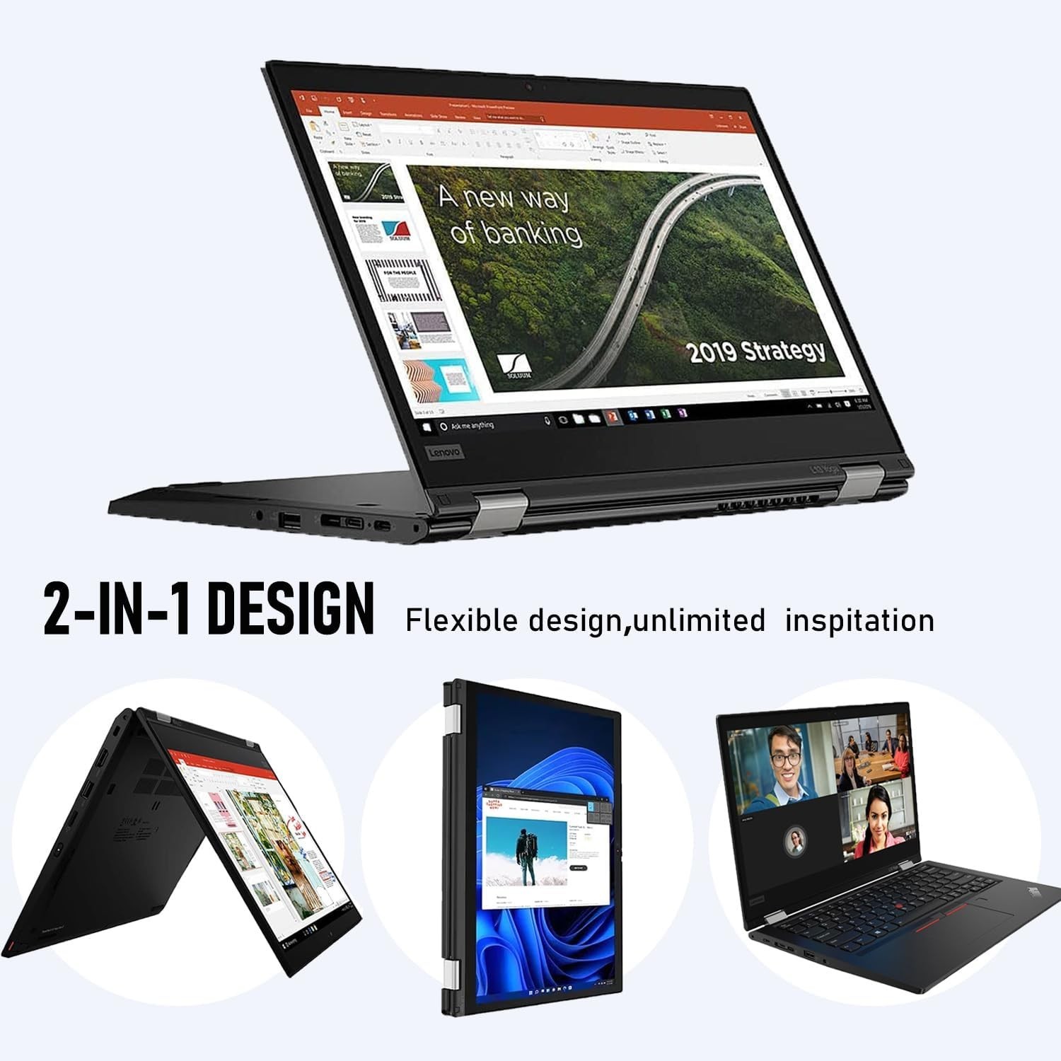 Lenovo ThinkPad L13 Yoga gen 2 Touch Core i5 2.4GHZ 8GB RAM 256GB SSD Win 11