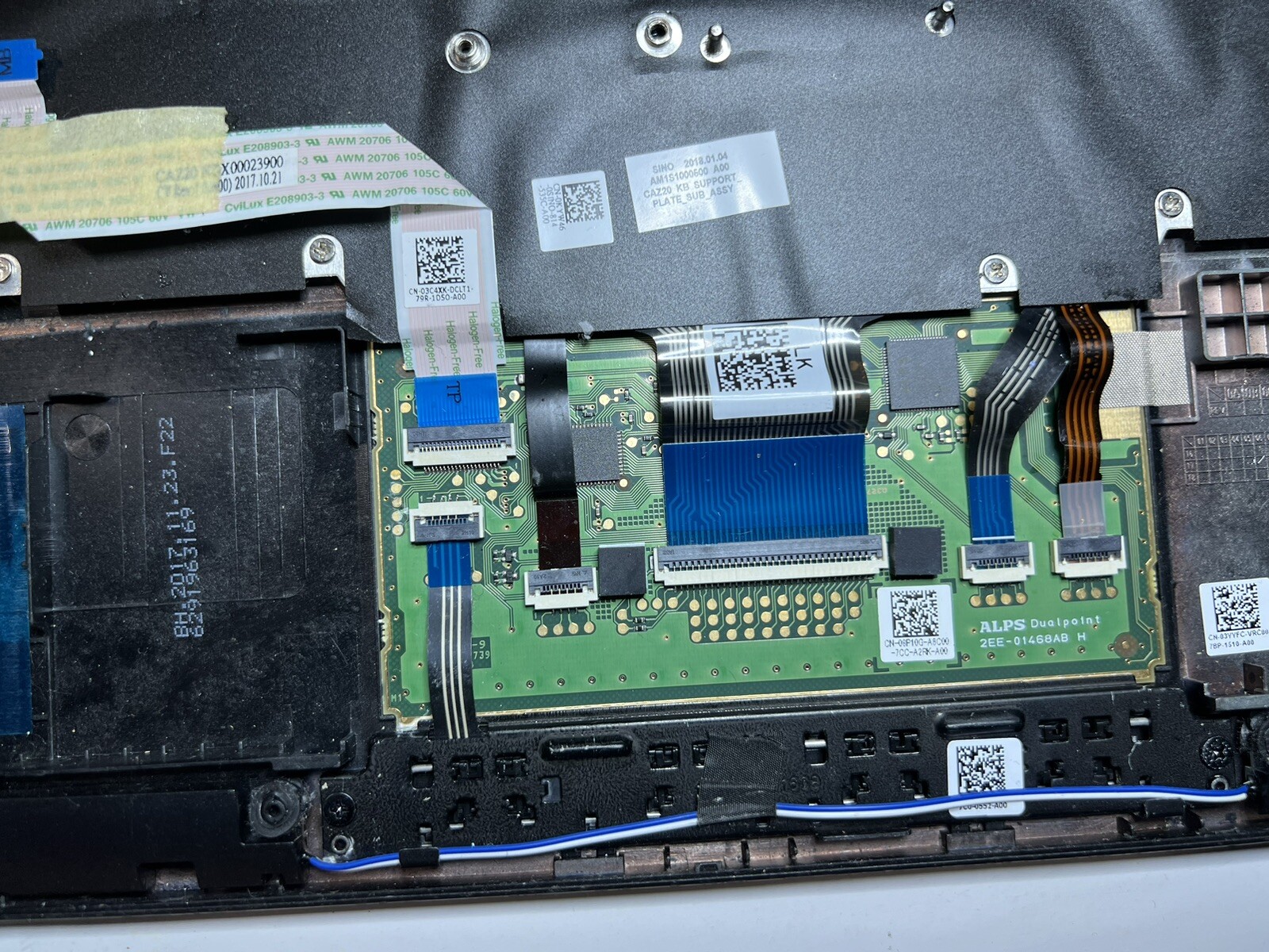 Dell latittude 7480 plamwrest Keyboard Trackpad Speakers Charging Port