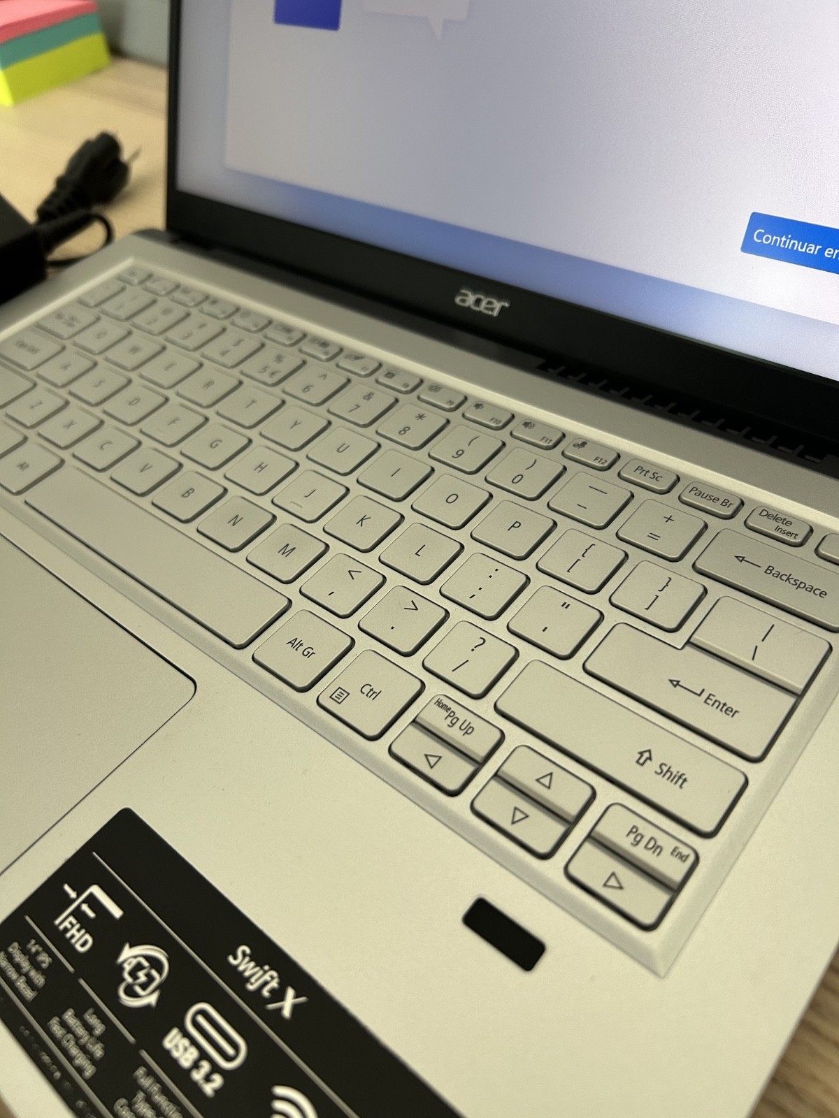 Acer Swift X 14″ Laptop Ryzen 7 5800U RTX 3050Ti 16GB RAM 512GB SSD EXCELLENT