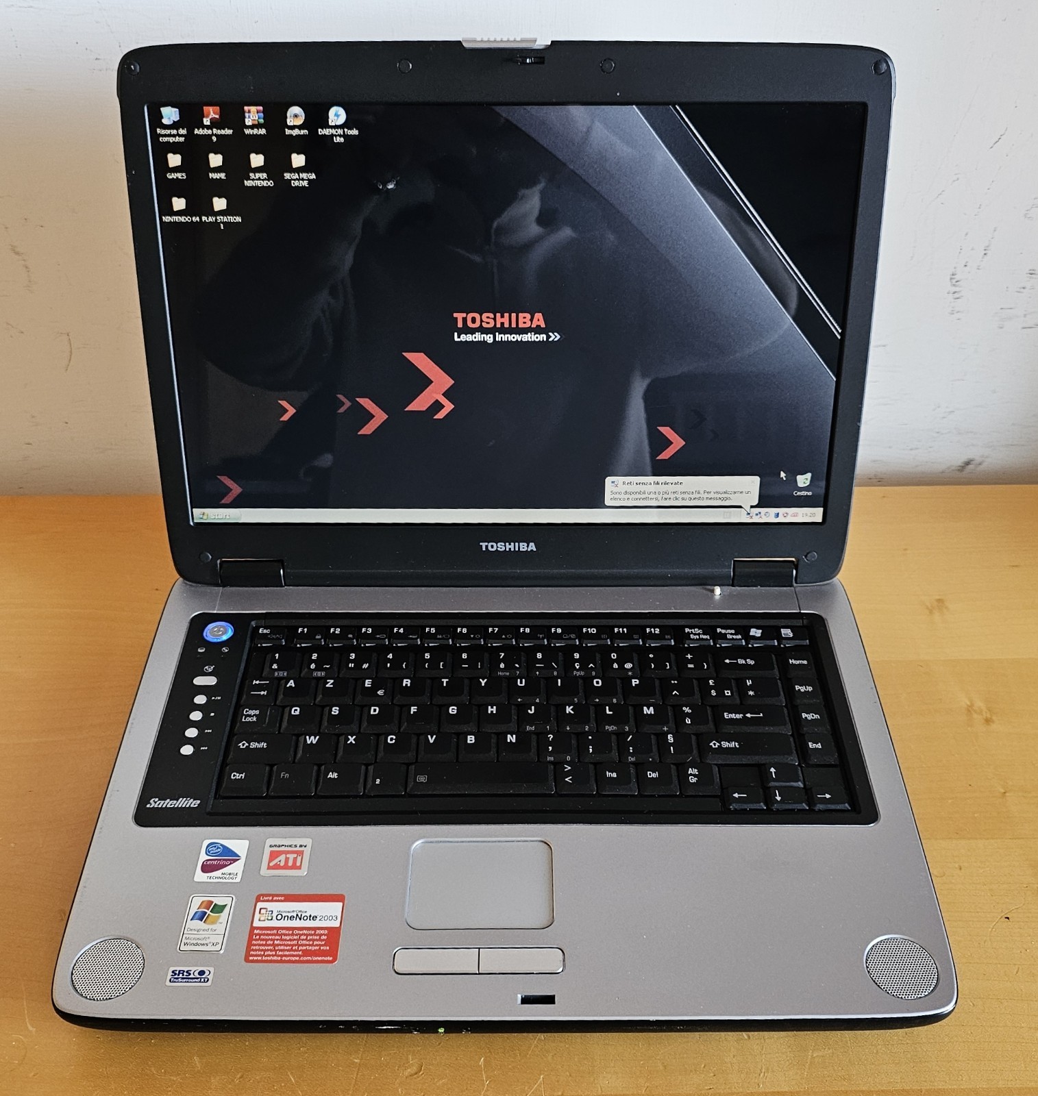 Toshiba M40X-186 Windows XP 15.4″ Retrogaming N64 PS1 SNES SEGA Notebook PC