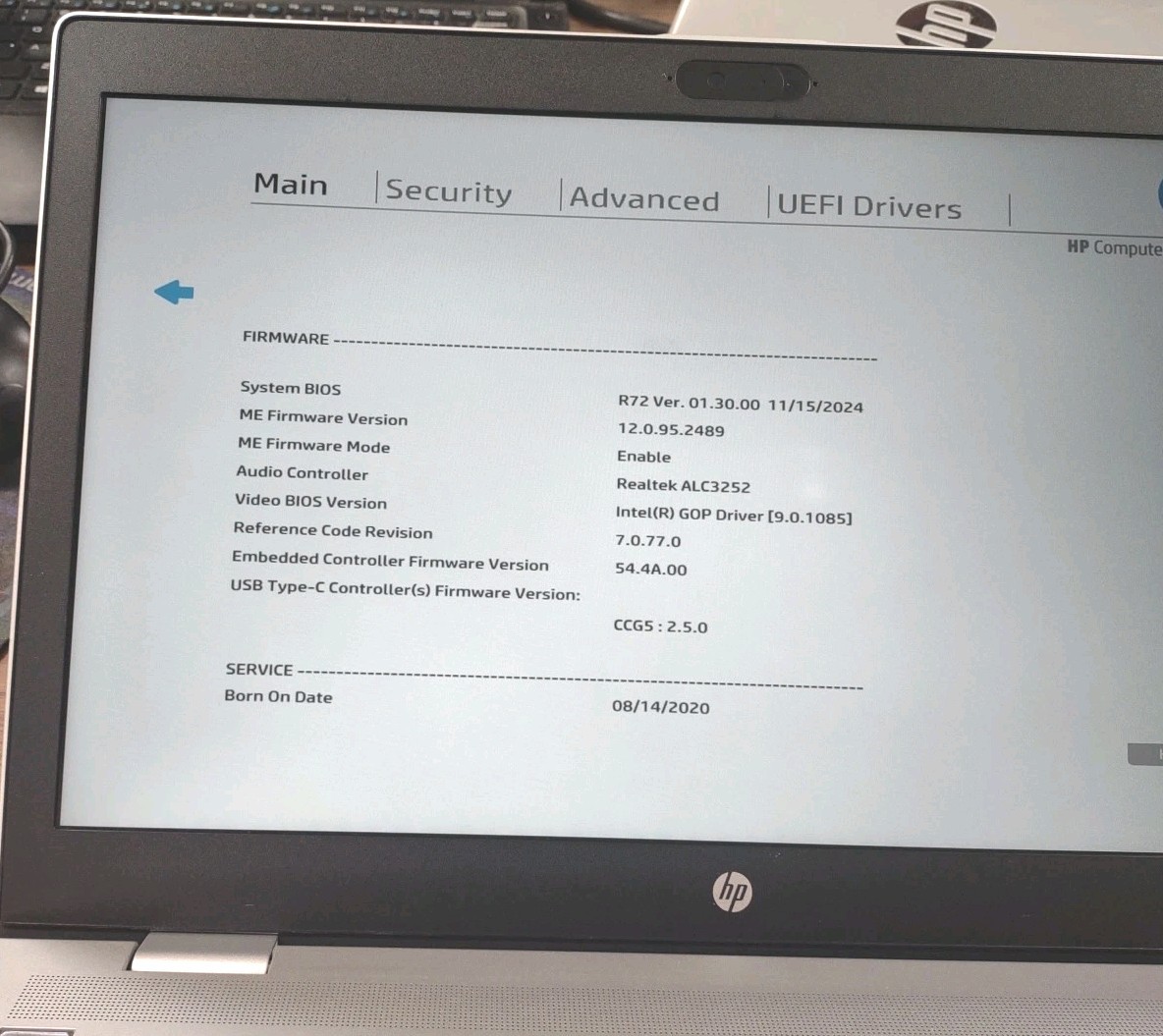 HP ProBook 650 G5 15.6″ W/ Intel i5-8365U @ 1.6GHz, 8GB, 256GB.