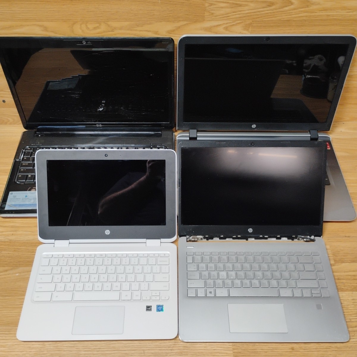Lot Of 4 HP Laptops Mixed Models + Extras Untested Sold As-Is Parts/Repair Only
