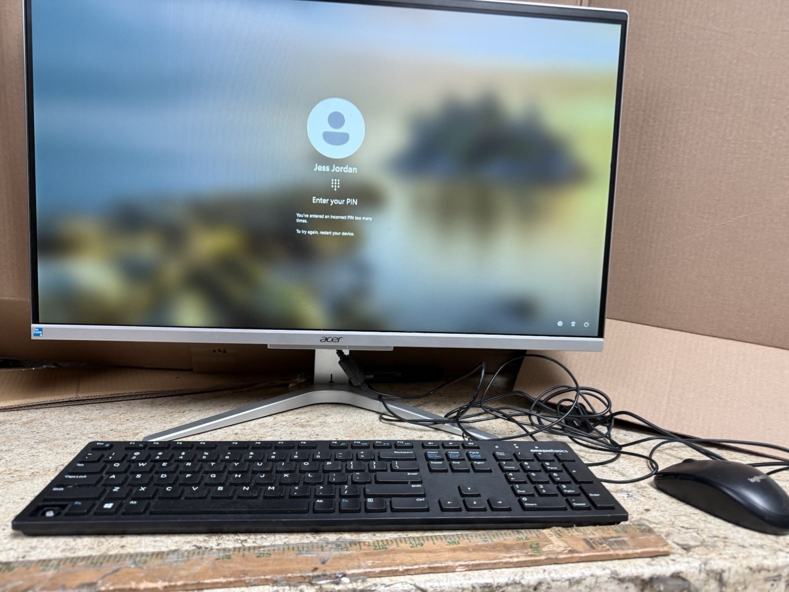 Acer Aspire C27-1655 27″ AIO i3-1115G4 2023 Locked Working For Repair