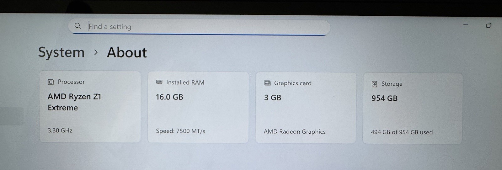 Lenovo Legion Go AMD Ryzen Z1 Extreme 16GB RAM 1TB SSD