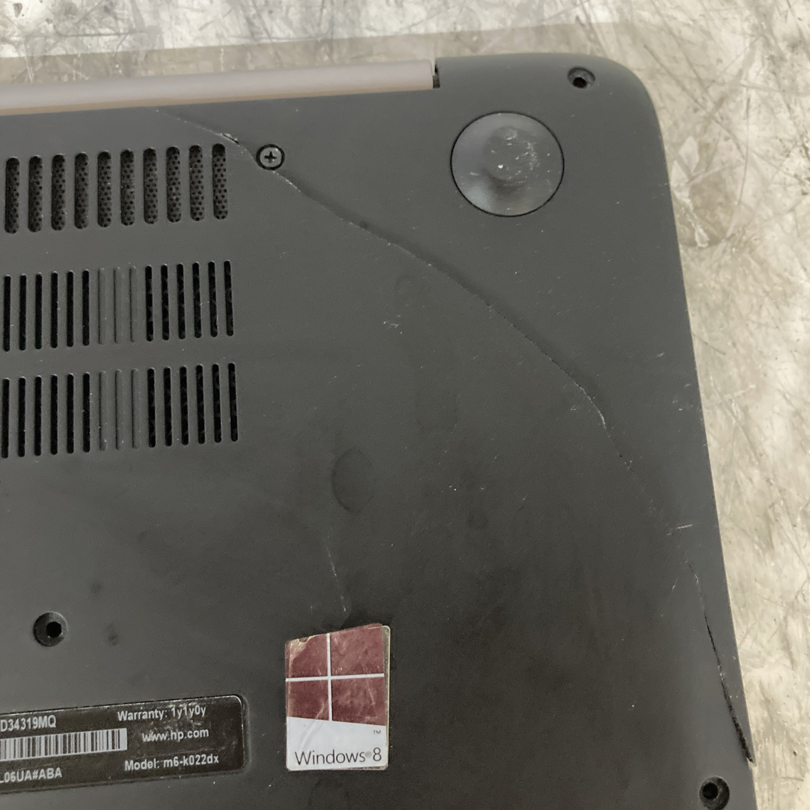HP Envy TS M6 Sleekbook A10-5745M 4 GB Ram No OS No HDD Boot to BIOS