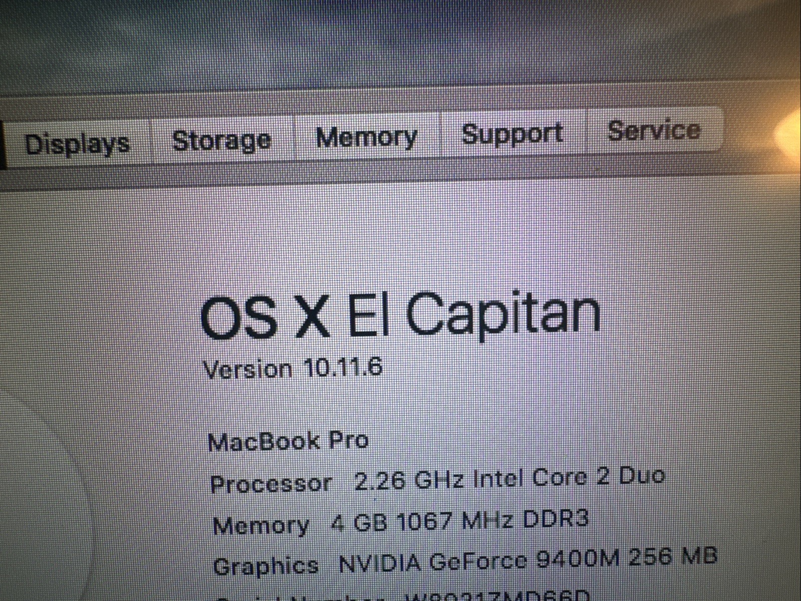 Apple MacBook Pro A1278 Intel Core 2 Duo P7550 2.26GHz 4GB RAM, 499GB HD