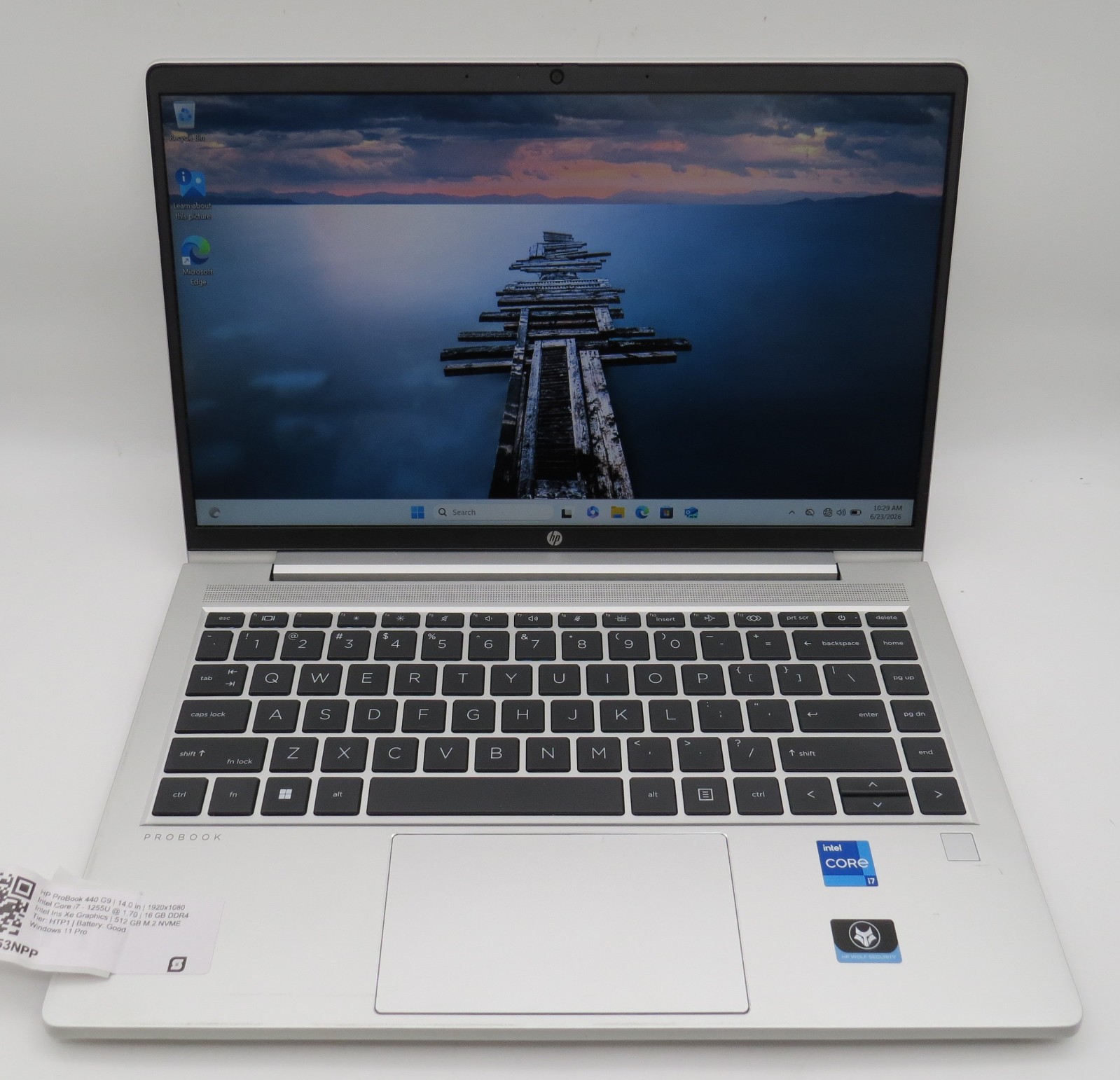 HP ProBook 440 G9 i7-1255U @ 1.7GHz 16GB DDR4 512GB SSD 14″ Win 11 Pro