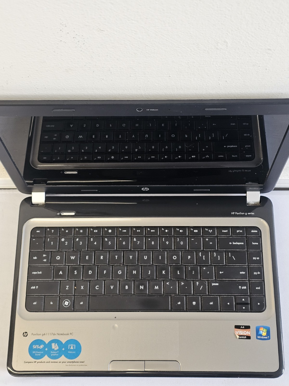 HP Pavilion g4-1117dx Laptop – AMD A4-3330M – 4GB RAM – Parts/Repair – READ