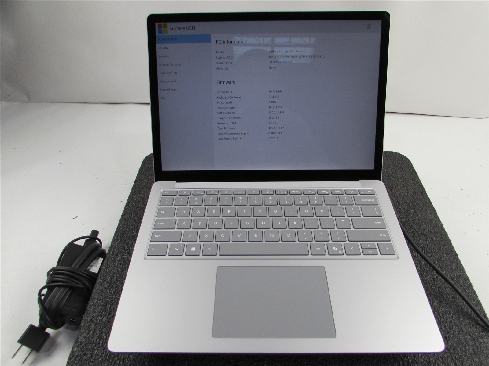 SURFACE SURFACE LAPTOP 6 CORE ULTRA 7 165H 512GB SSD 16GB RAM WIN 11 PRO