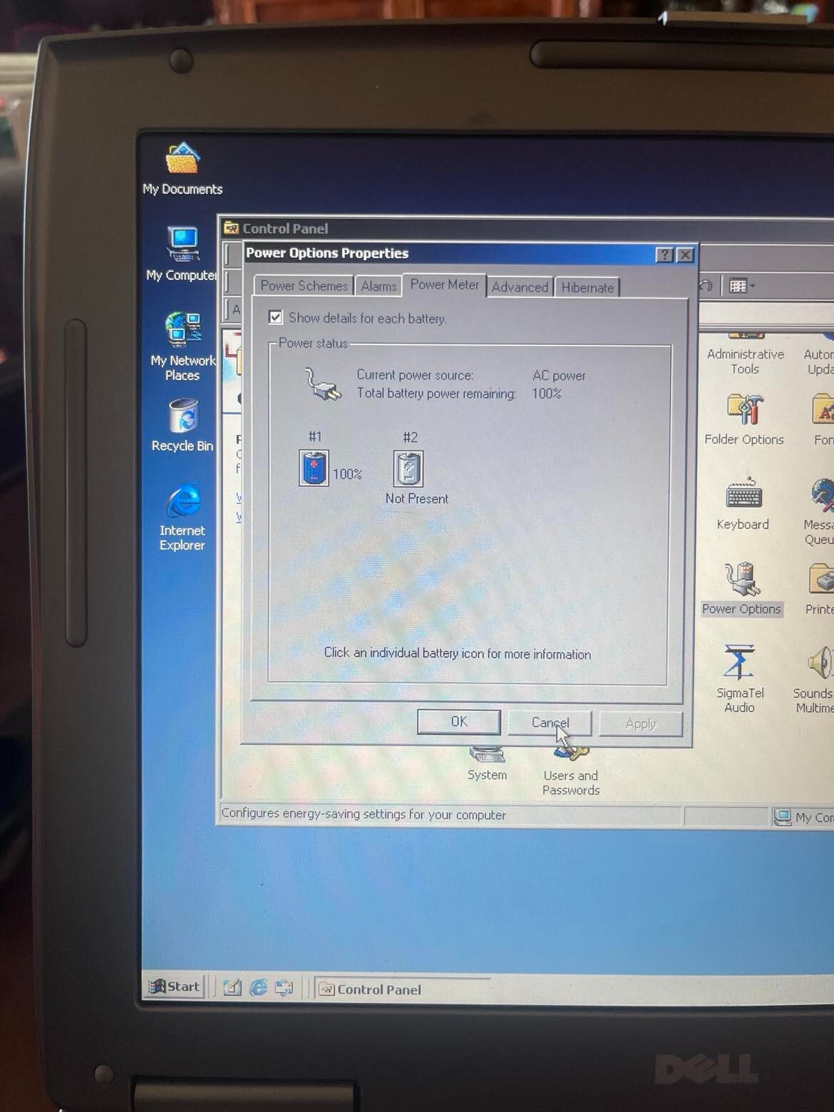 Vintage Dell Laptop Duo Windows 2000 512MB 40GB RS232 PARALLEL & Serial Com Port