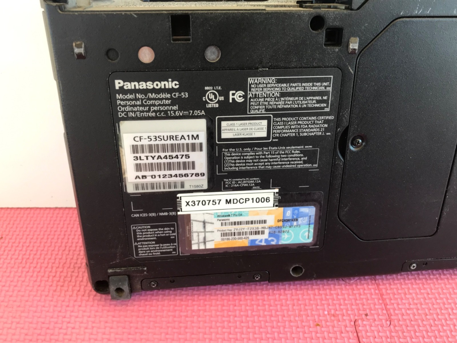 Panasonic Toughbook CF-53 i5-3340M 2.7GHz 8Gb NO HD/ Caddy MK3 53SUREA1M #4