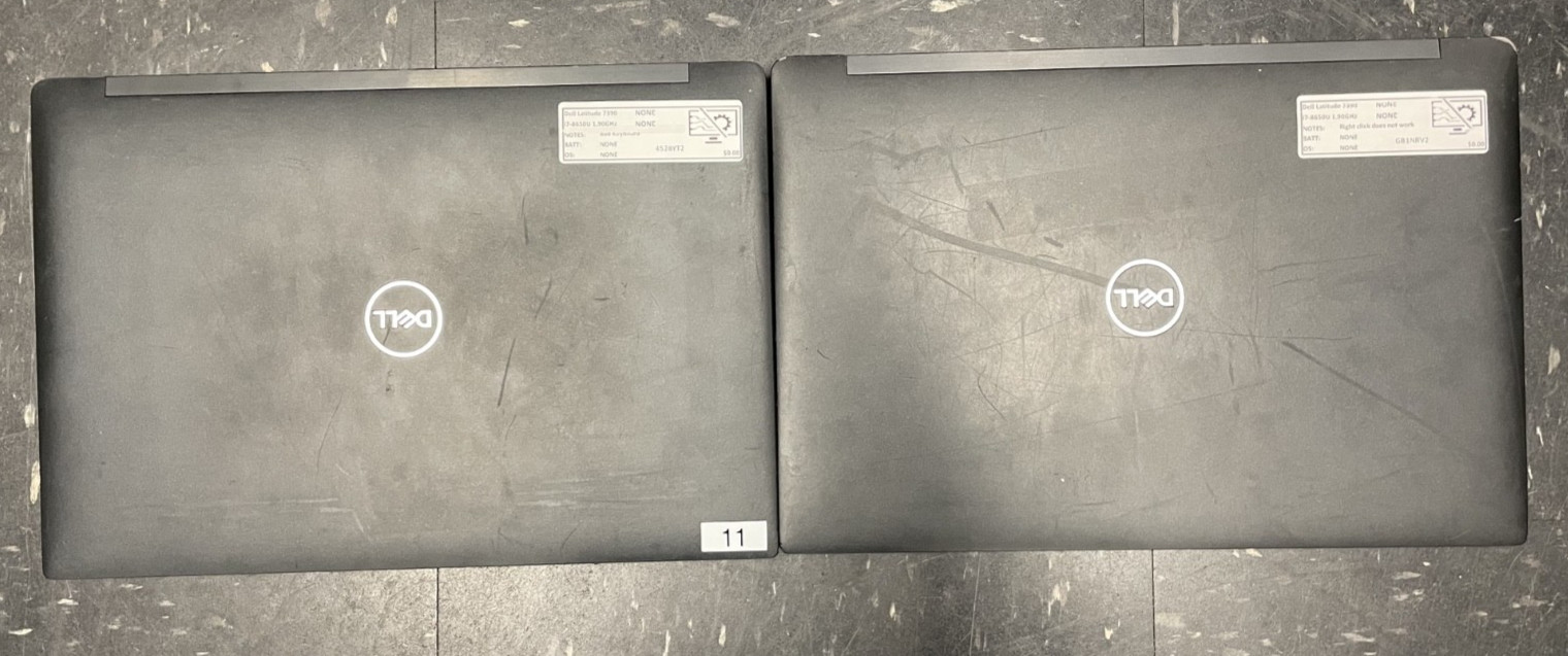 Lot of 4 Dell Latitude 7390 13″ I7-8650U 1.90GHz NO SSD OR RAM *SOLD-AS-IS