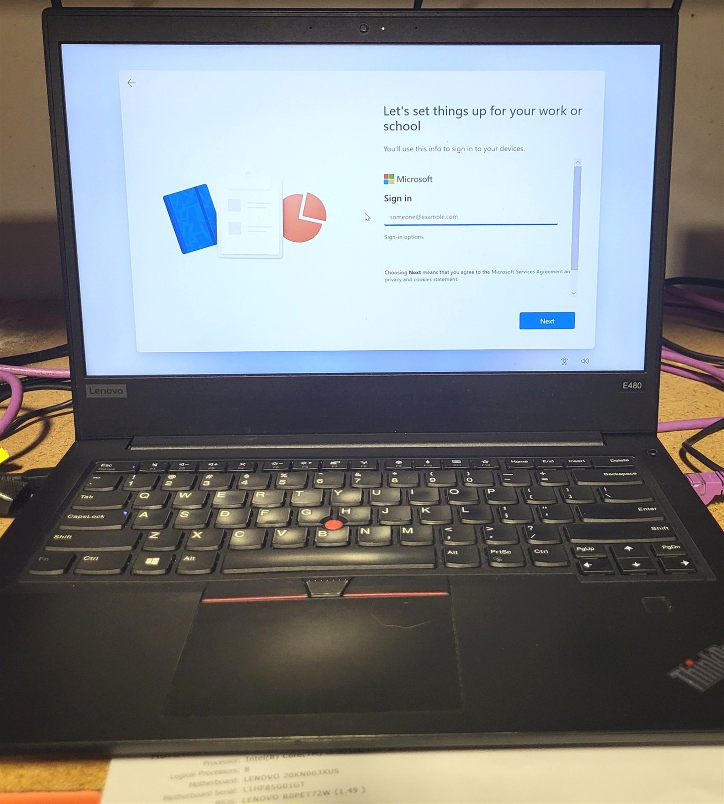 Lenovo ThinkPad E480 Laptop Intel i5-8250U 1.6GHz 8GB 256GB SSD w/ OS