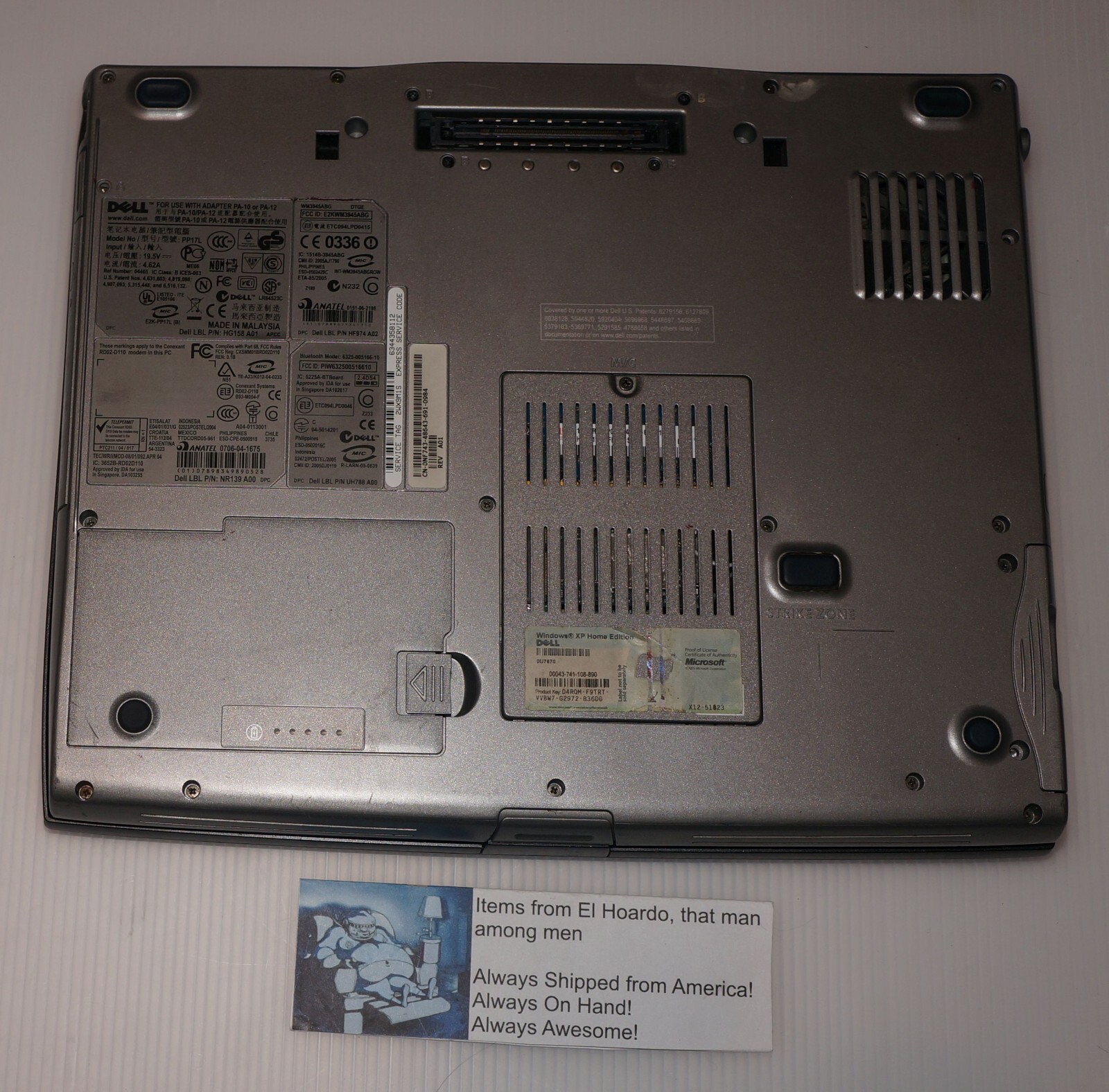 Dell Latitude D520 14″ Windows XP Laptop Wifi 1.6GHz 1.5GB Ram 60GB HDD