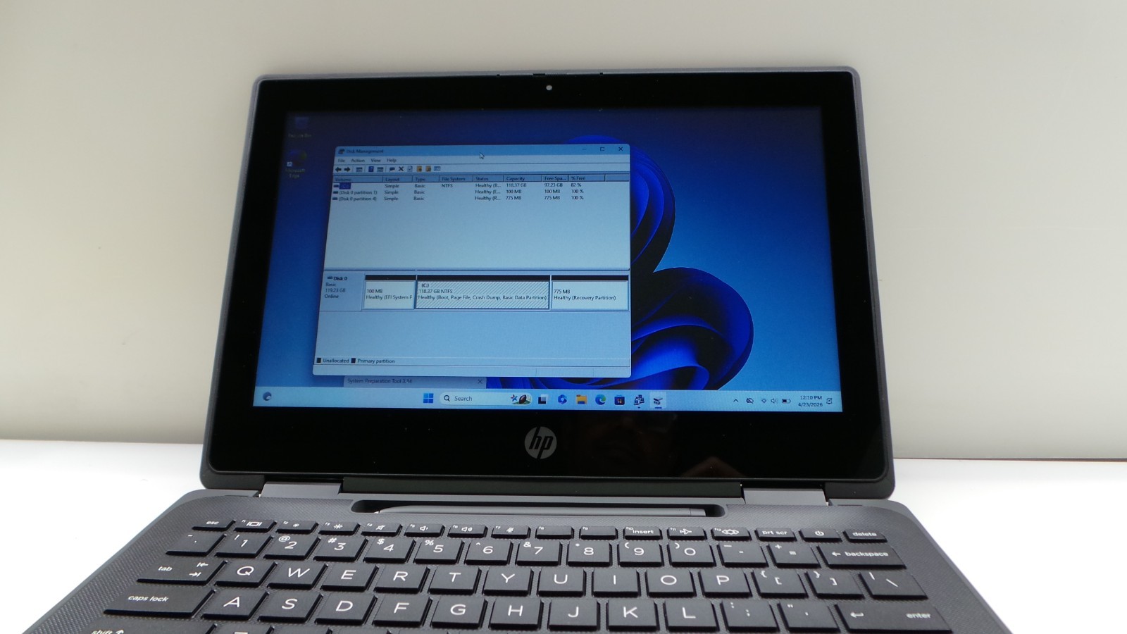 HP Pro x360 Fortis G10 | 11″ | i3-1210U | 4GB 128GB NVMe SSD | Stylus