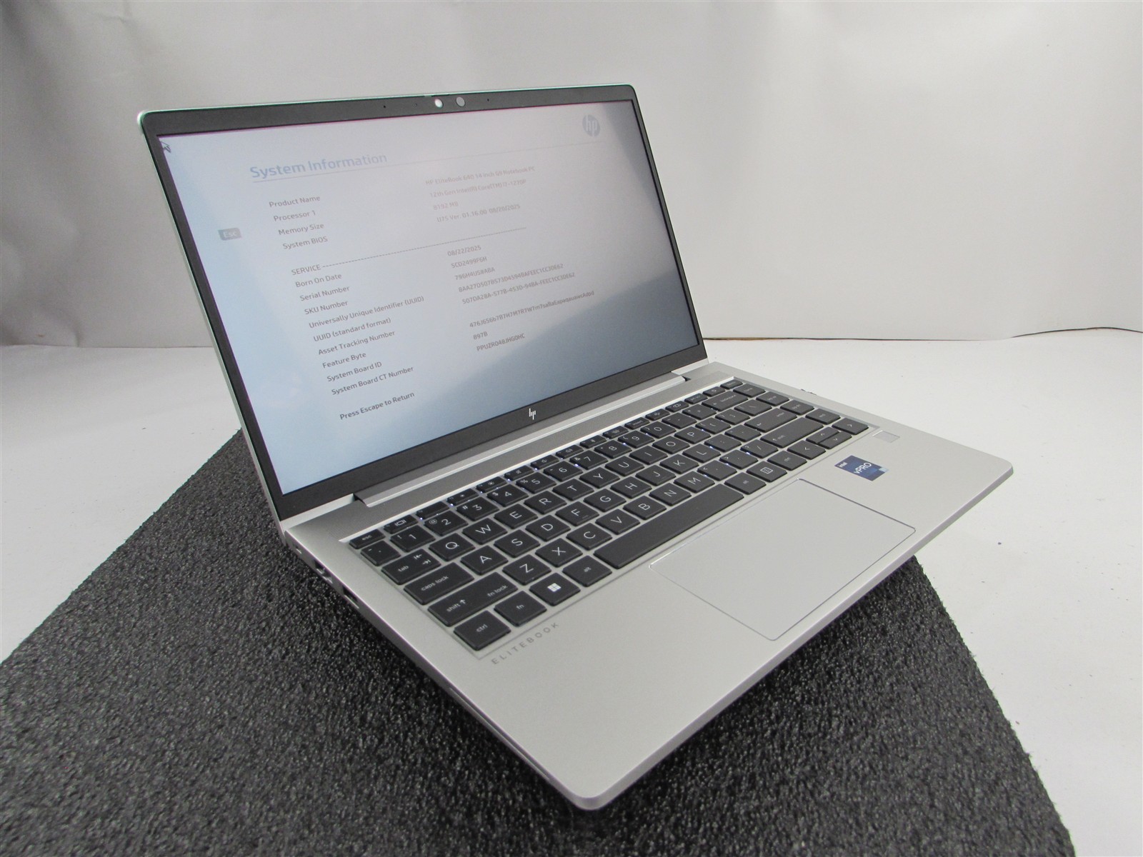 HP ELITEBOOK 640 (G9) 1920X1080 FHD TOUCHSCREEN I7-1270P 1TB SSD 8GB RAM NO O.S