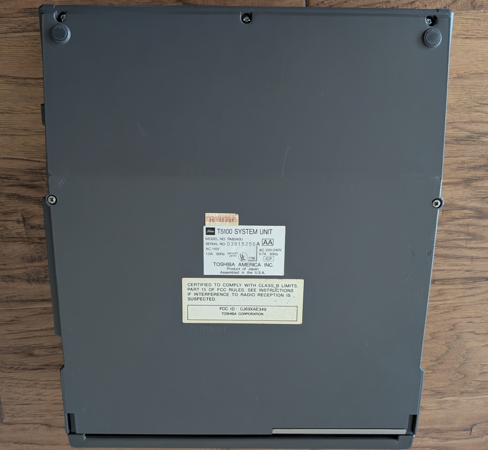 Toshiba T5100 vintage laptop PA8040U – for parts