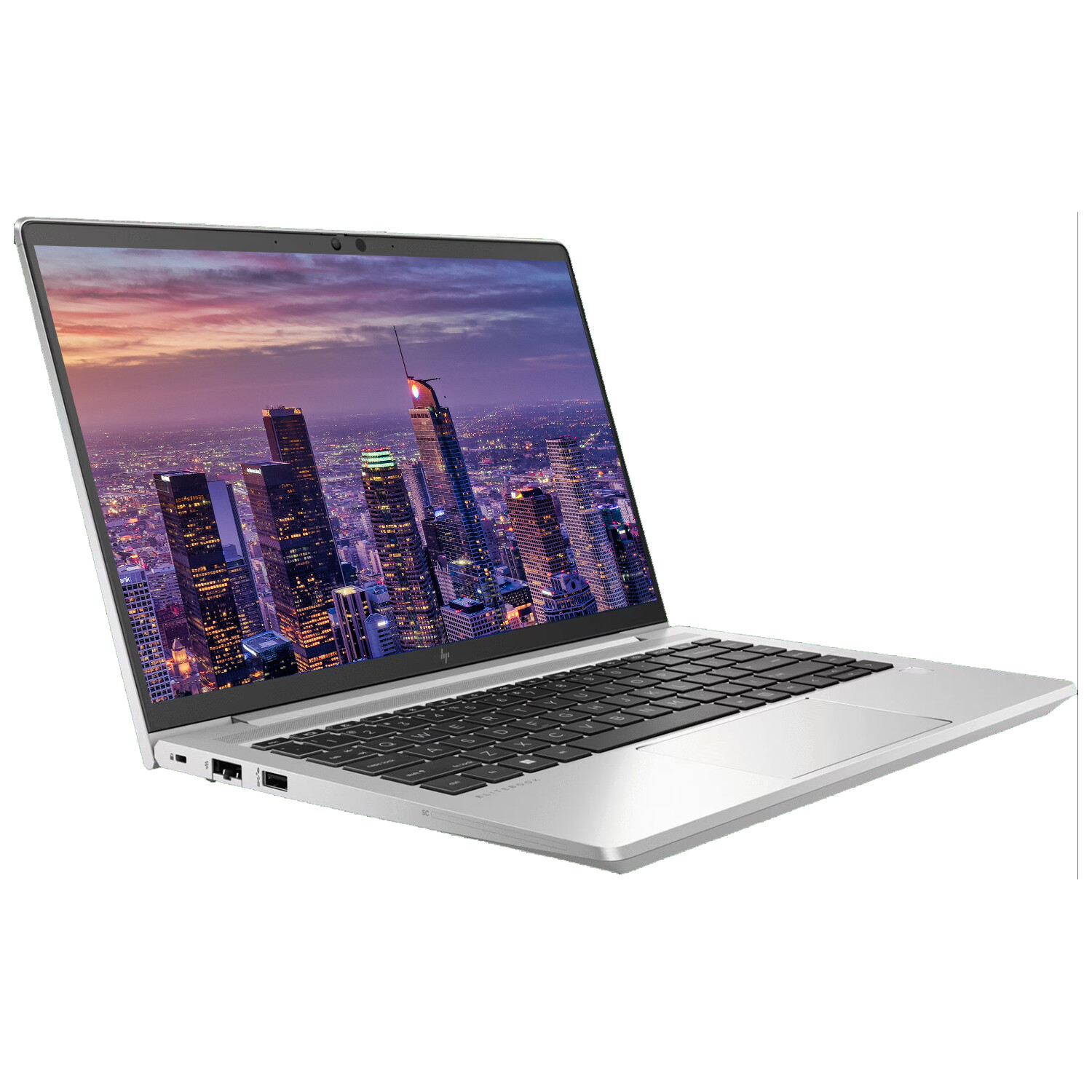 HP EliteBook 640 G10 14″ i5, 8GB RAM Notebook with 2 x EliteDisplay 27″ Monitor