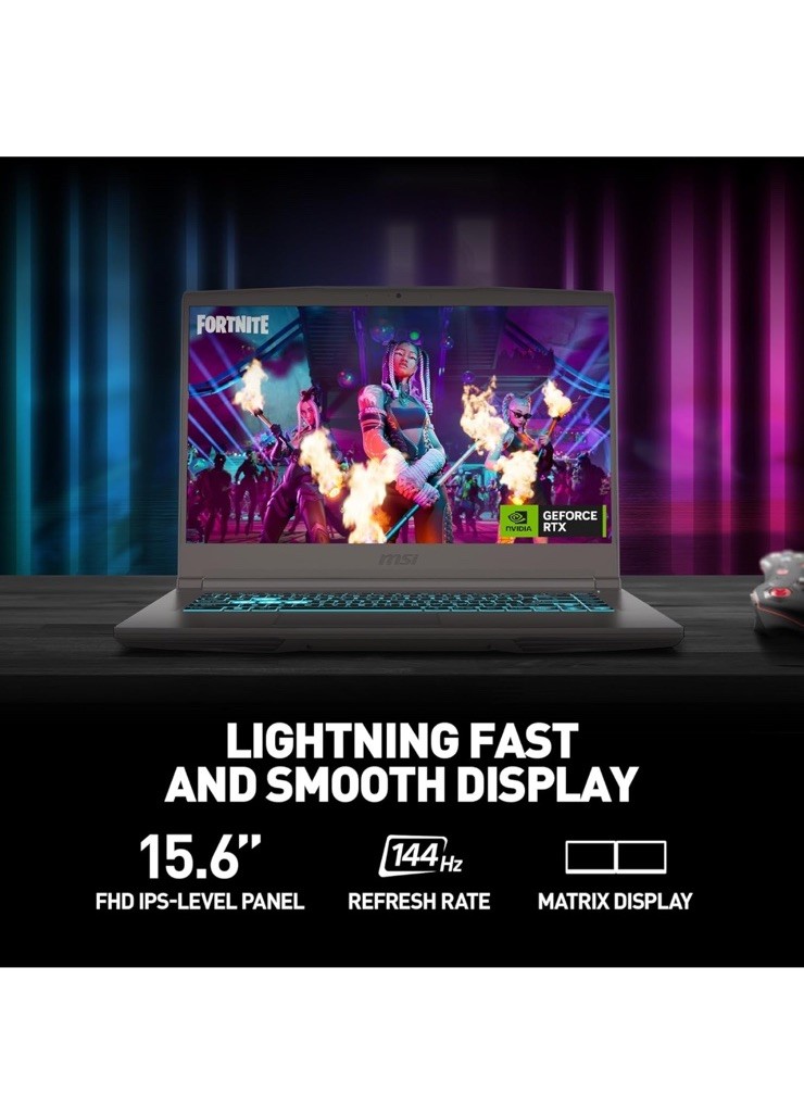 MSI Thin 15 B13VE 15.6″ 144Hz Laptop Intel Core i5-13420H 16GB 512GB RTX 4050