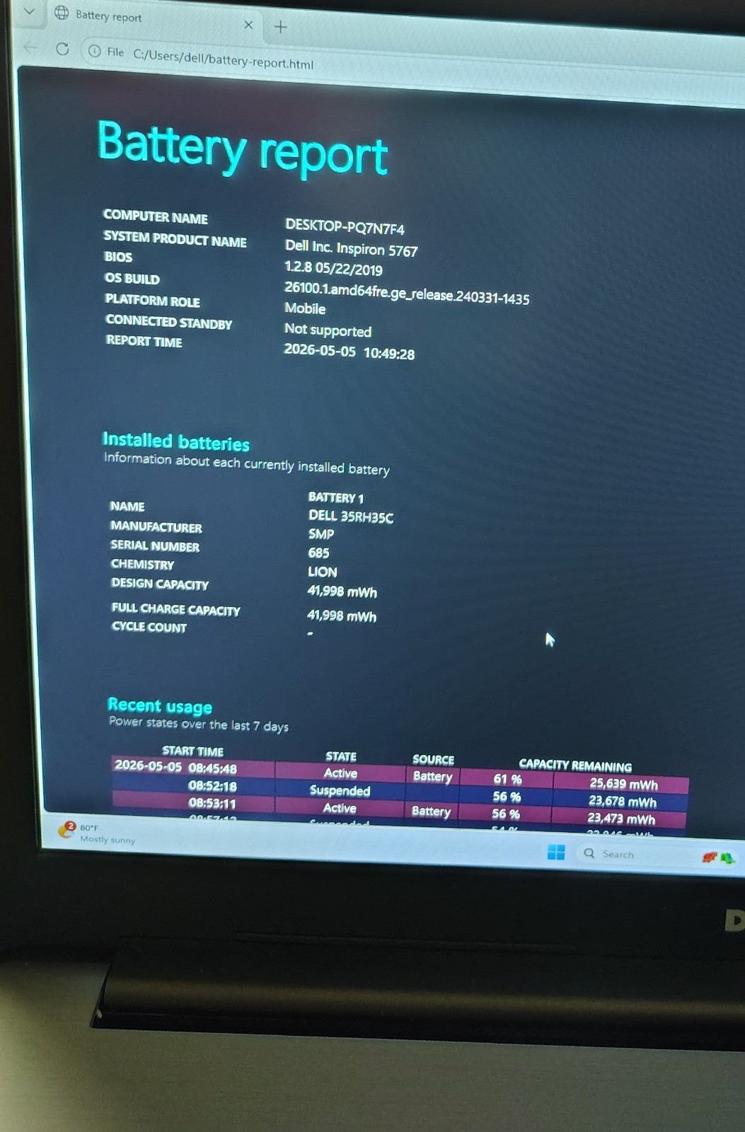 DELL 17.3″ FHD Laptop DVD-RW 500GB SSD 8GB RAM Intel i5-7200U New Battery Win 11