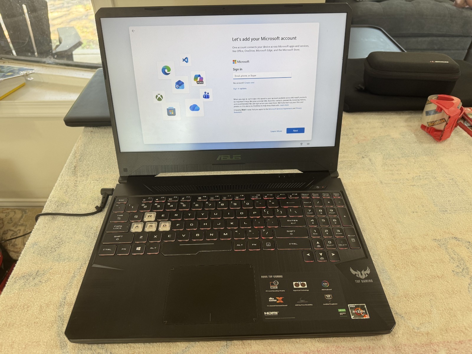 ASUS FX505DT-UB52 TUF Gaming Laptop – Used 15.6″ Screen AMD 5
