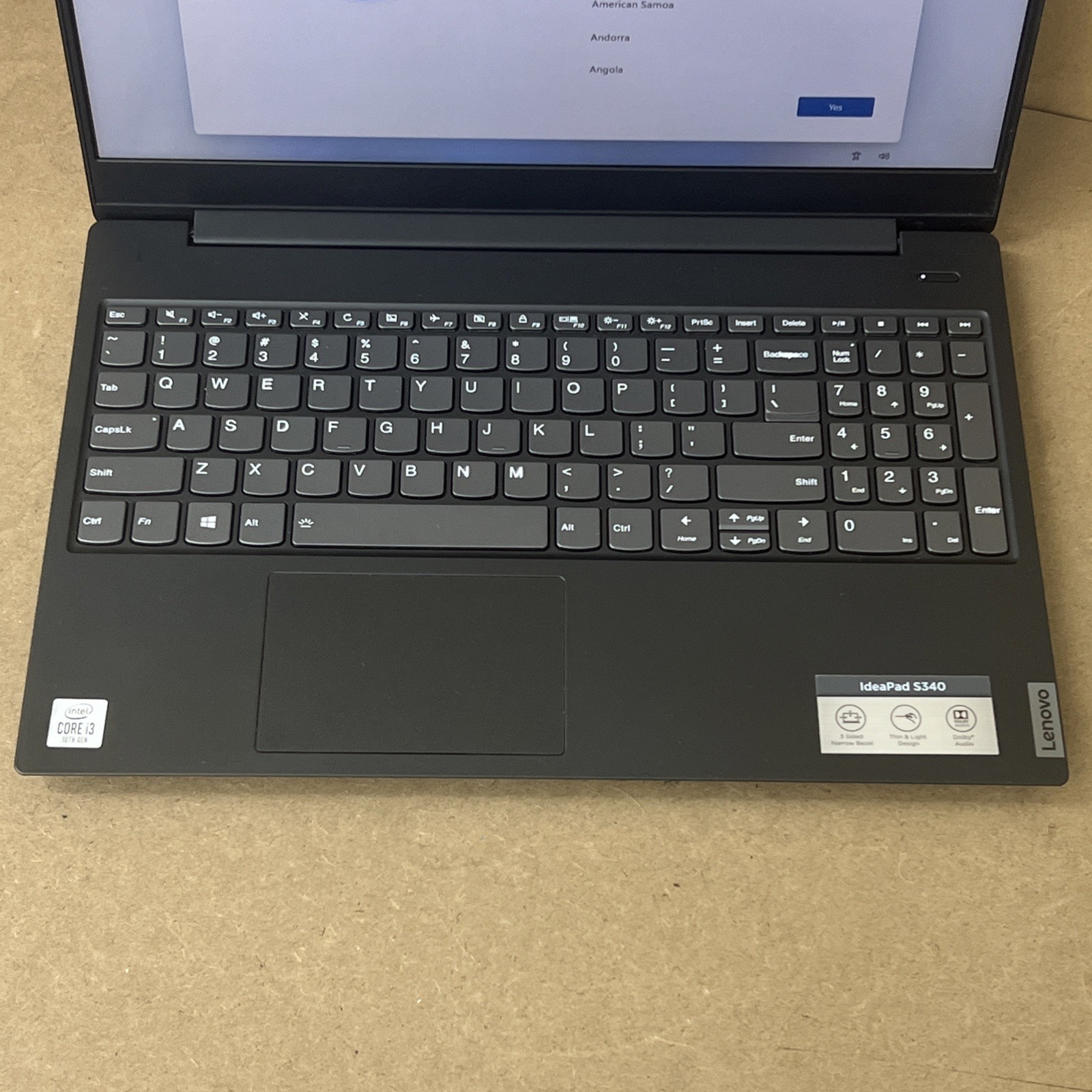 Lenovo Ideapad S340-15IIL Touch i3-1005G1 1.2GHz 8GB Ram 256GB SSD – Fair