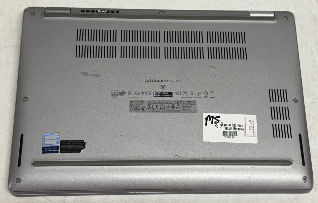 Dell Latitude 5310 2in1 13.3″ (i5-10210u – 16GB RAM – 256GB SSD – Win11Home)