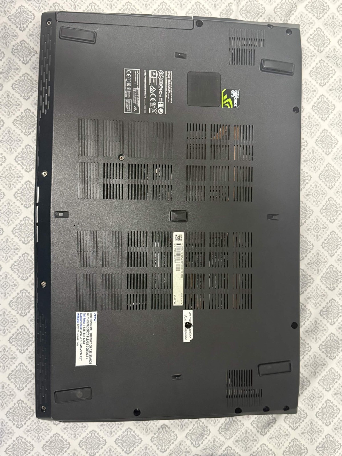 MSI GL62 6QF-627US Laptop FHD, I7-6700HQ, 12GB RAM, GTX-960M, 1TB HDD
