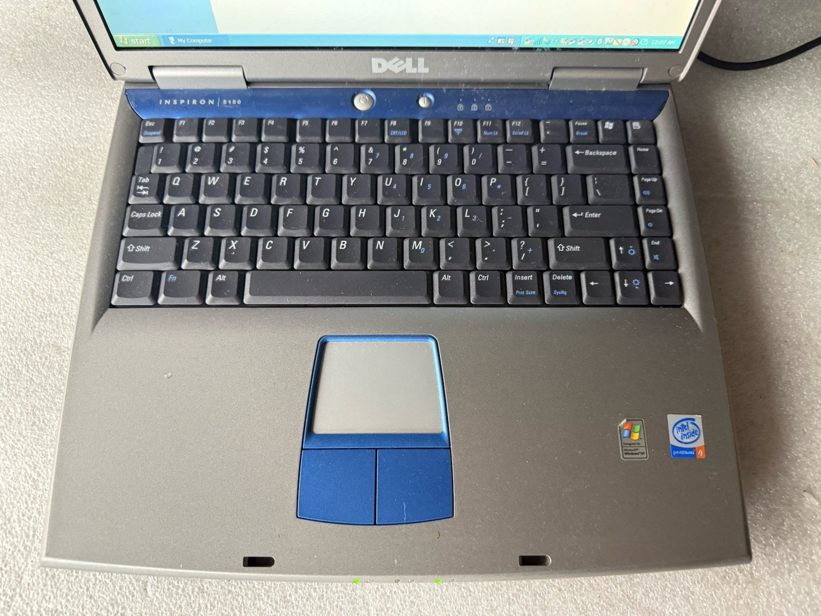 Dell Inspiron 5150 Retro Gaming XP Laptop 3.06GHz P4, 512MB RAM Nvidia FX Go5200