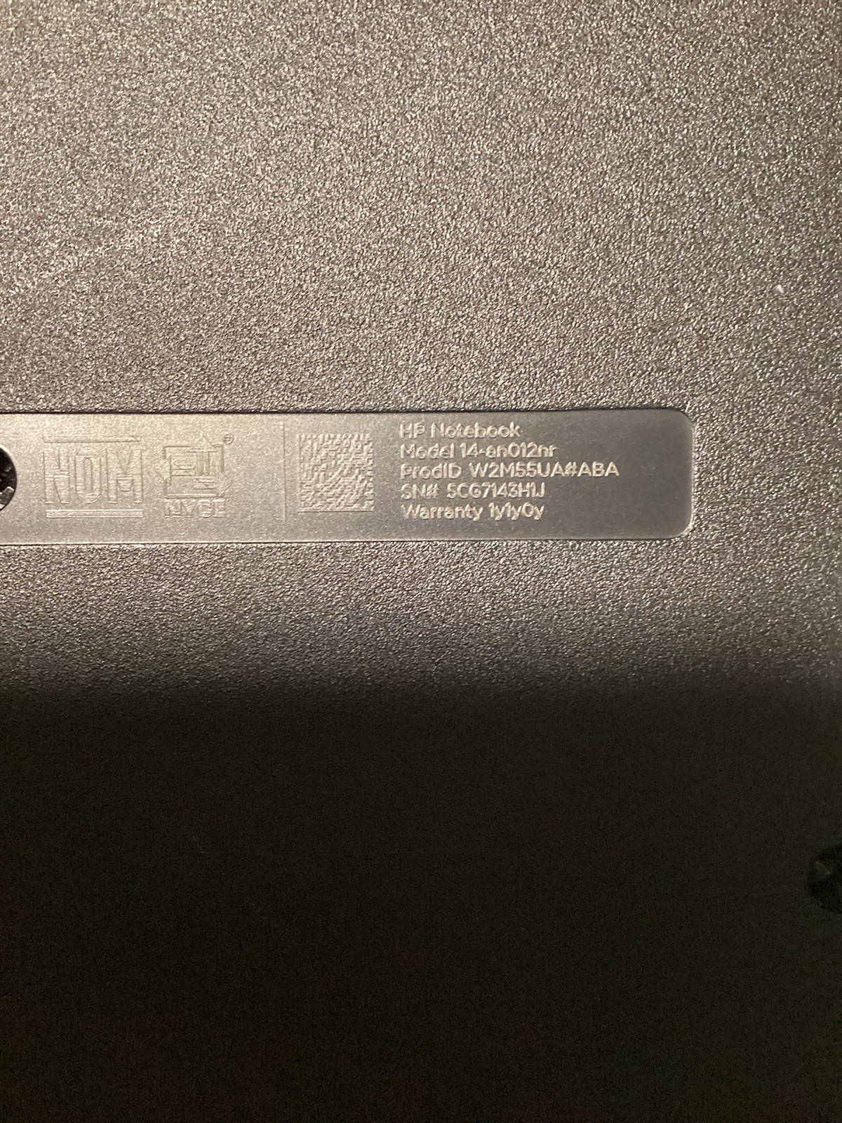 HP Notebook 14-dk0012nr AMD E2-7110 1.80GHz 4GB 32GB eMMC Win11 (Bad Battery)