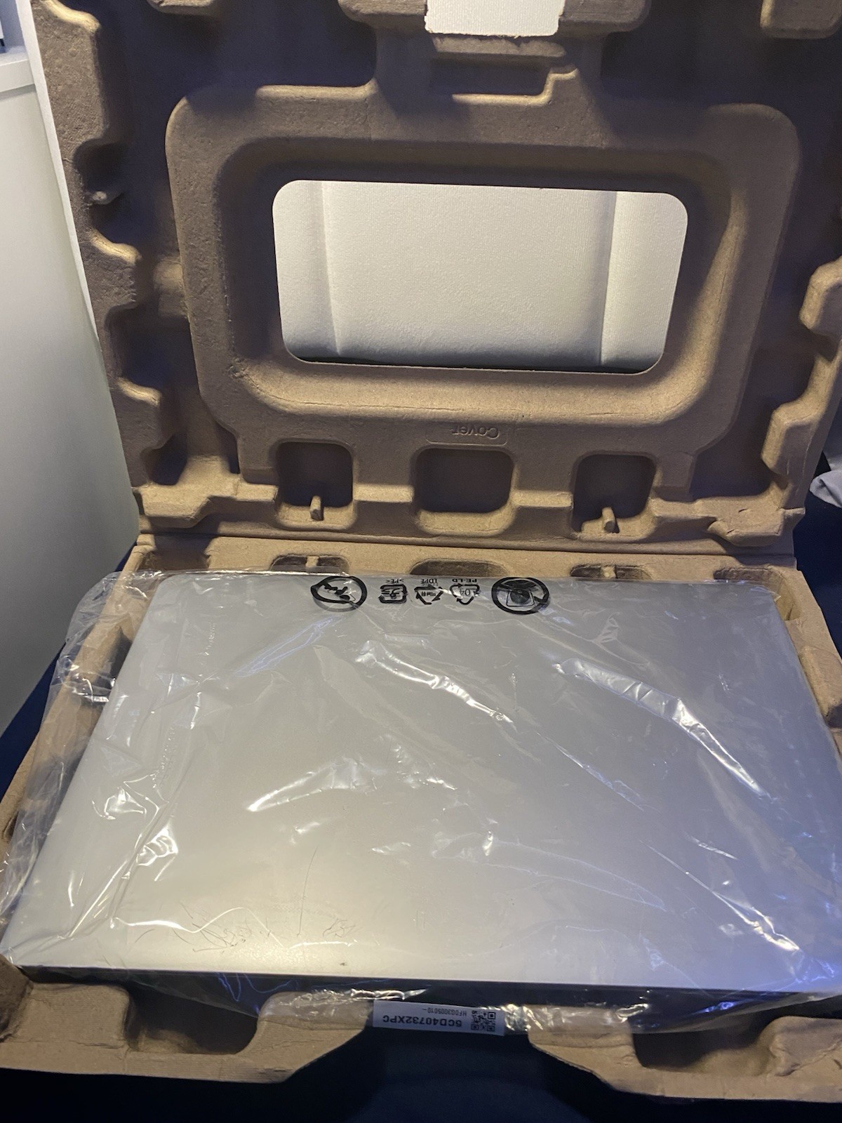 Lenovo Silver Notebook Laptop with Power Adapter and Cable in Original Packaging