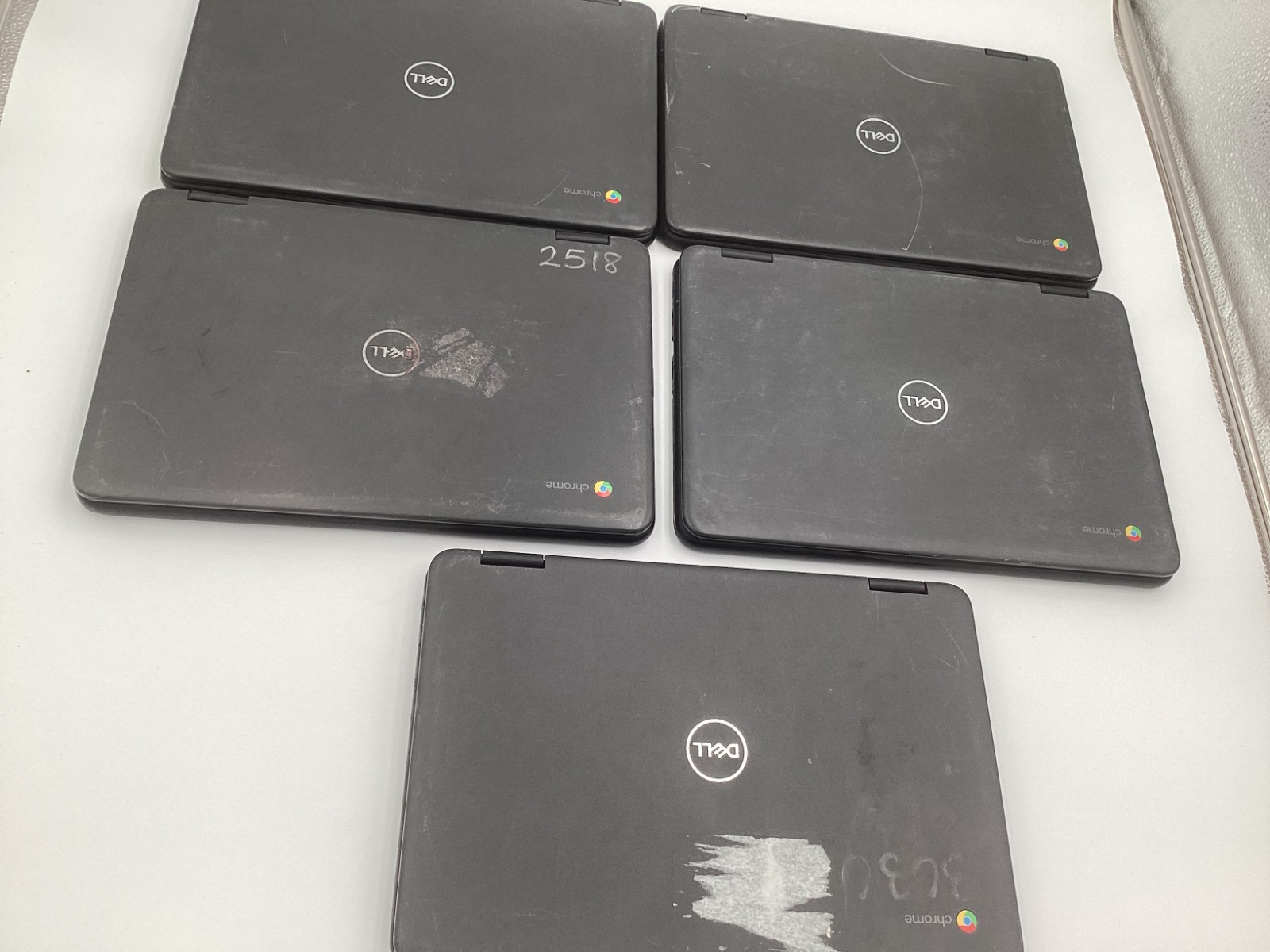 Lot of 11 Dell ChromeBook 3100 2in1 11″ Celeron 4GB RAM 32GB For Parts READ – DW