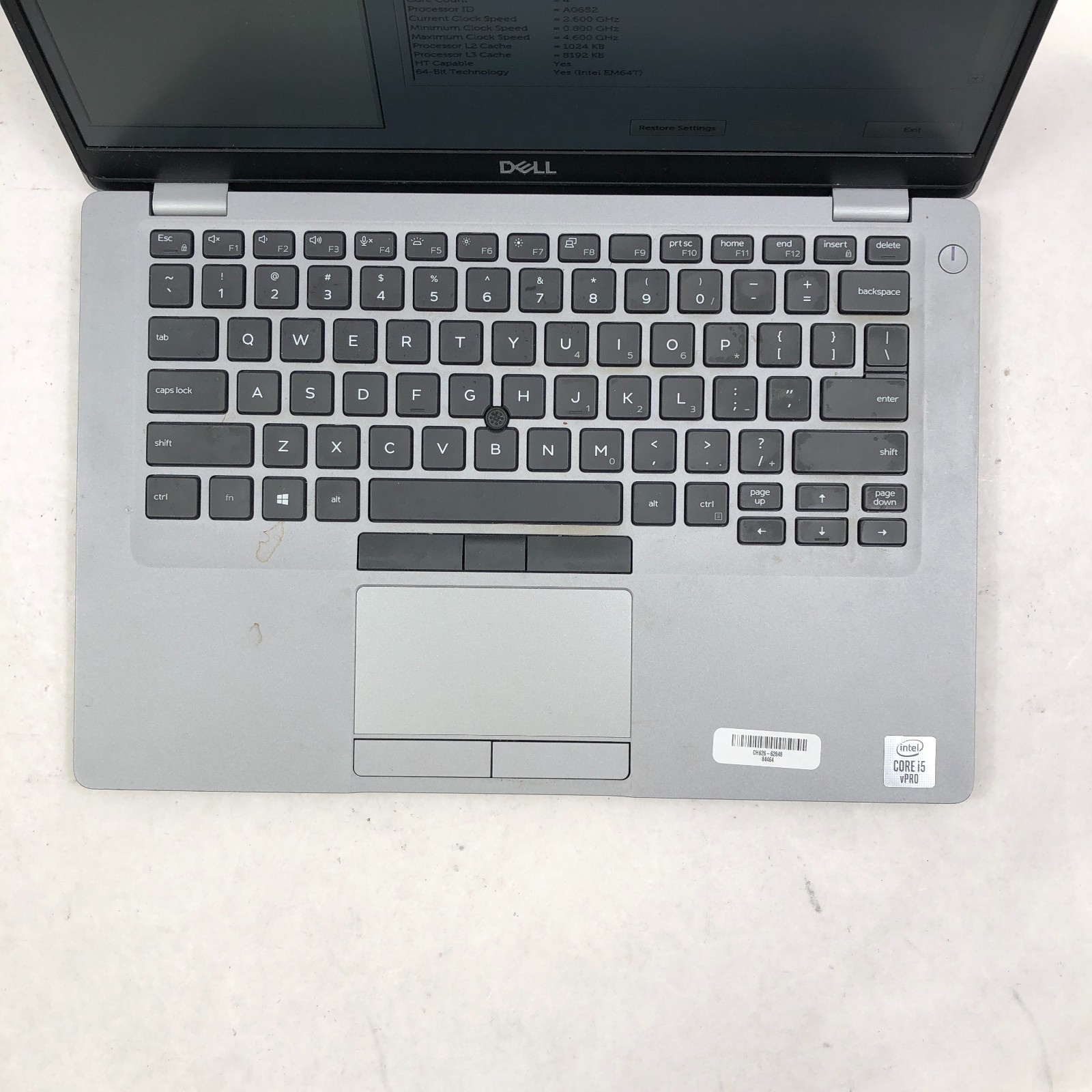 Dell Latitude 5411 14″ Laptop Intel Core i5-10400H @ 2.60 16GB RAM No SSD
