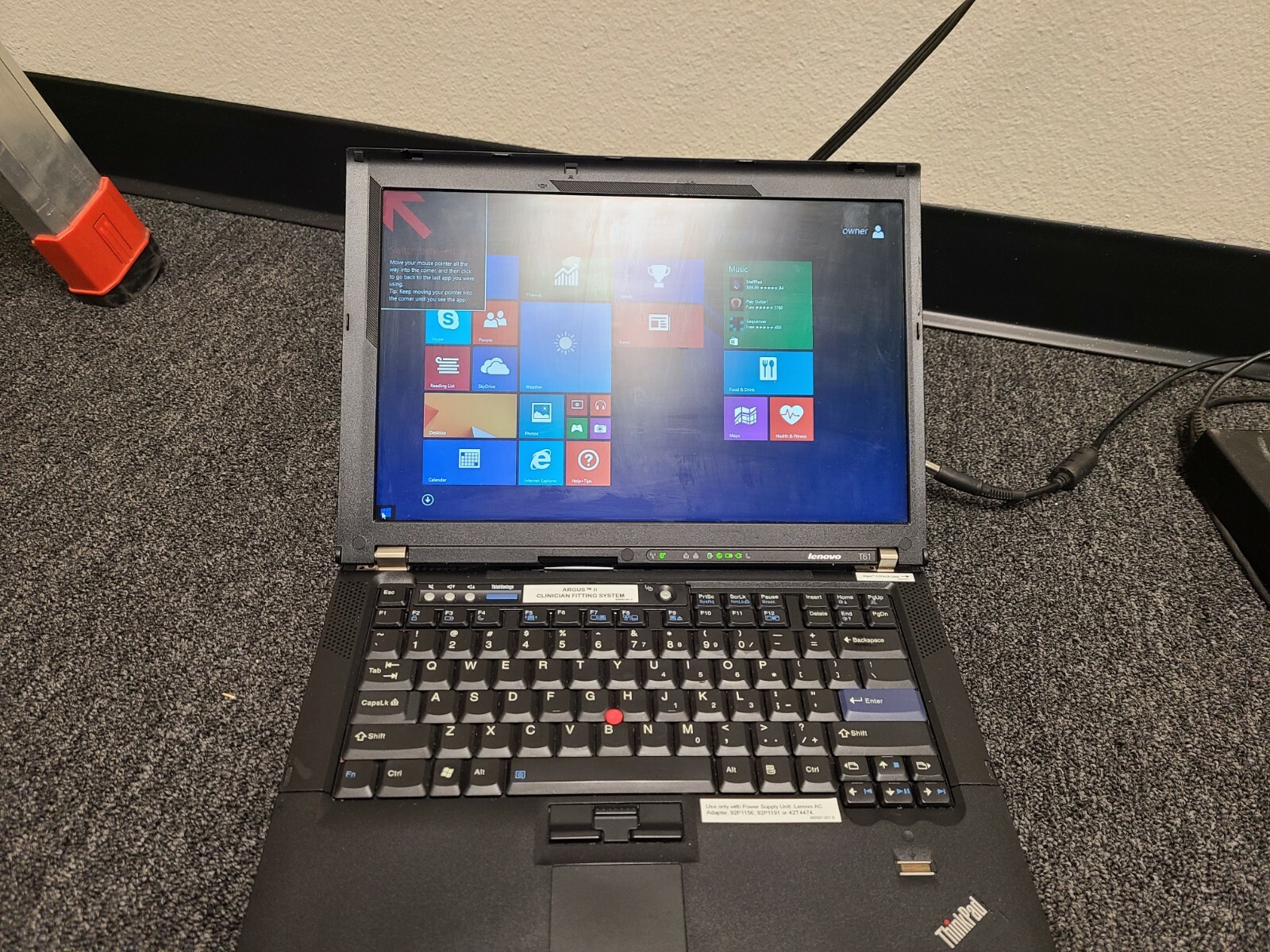 Lenovo Laptop ThinkPad T61 14″ Windows10 2GB RAM 128GB SSD HDD DVD WIFI C2D VGA