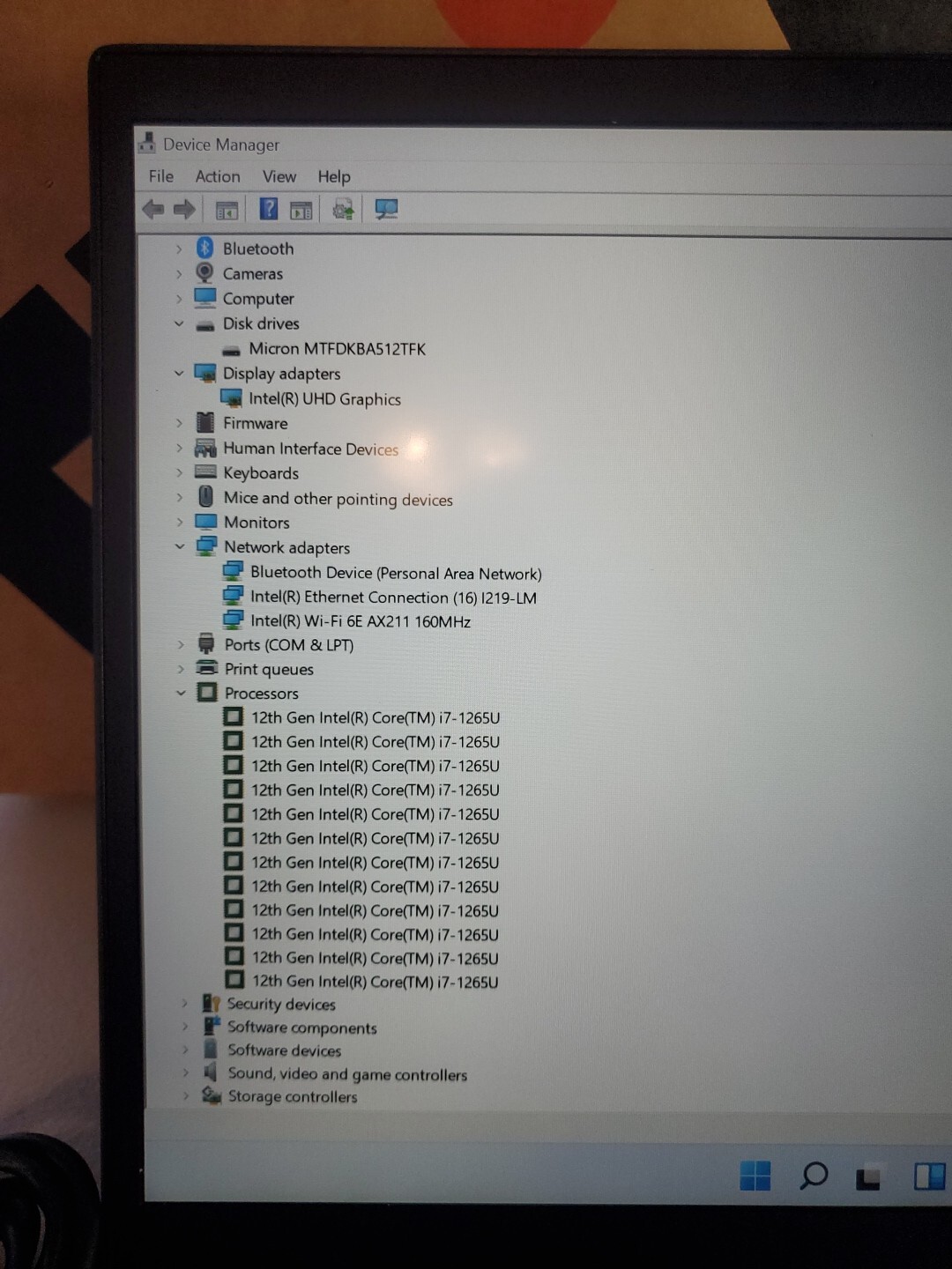 Lenovo T14 Gen 3 Touch I7 1265u 12th Gen 32gb 512gb windows 11 pro warranty
