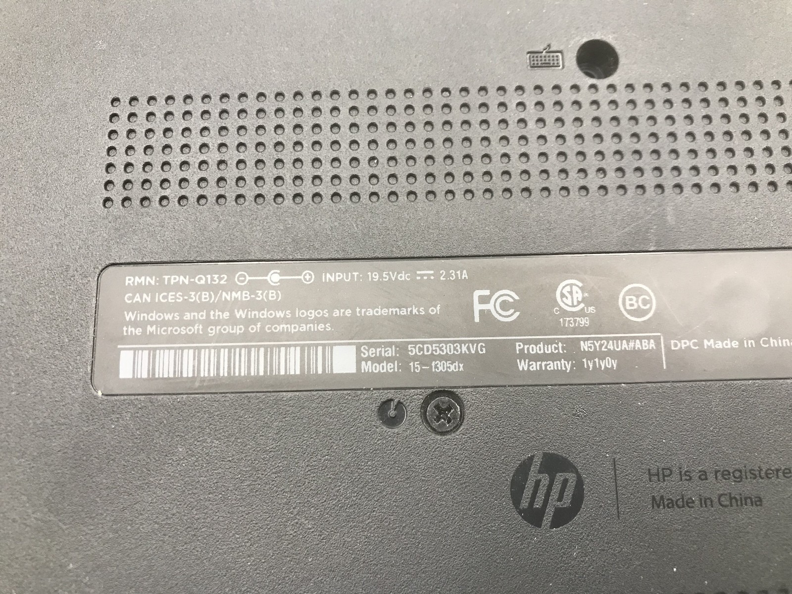 HP 15 F305DX – FOR PARTS/BROKEN LCD – AMD A6 5200 – NO RAM -READ DESCRIPTION- BB