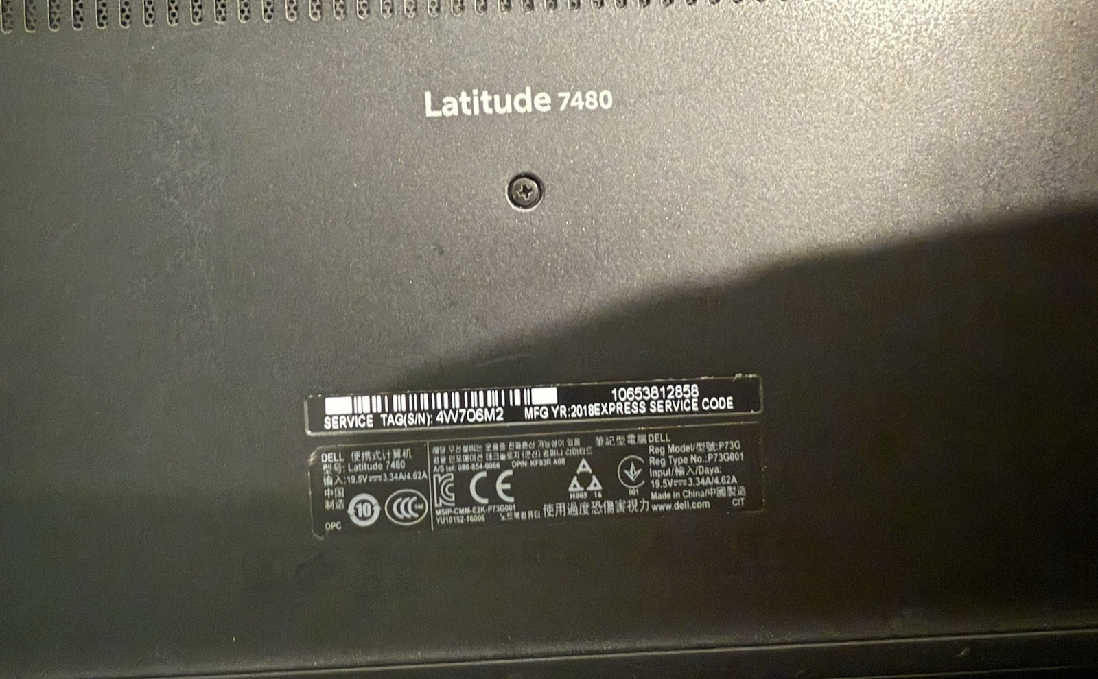 Dell Latitude E7480 Laptop Core I7-7600u 2.80ghz 8gb RAM 256 SSD Intel HD