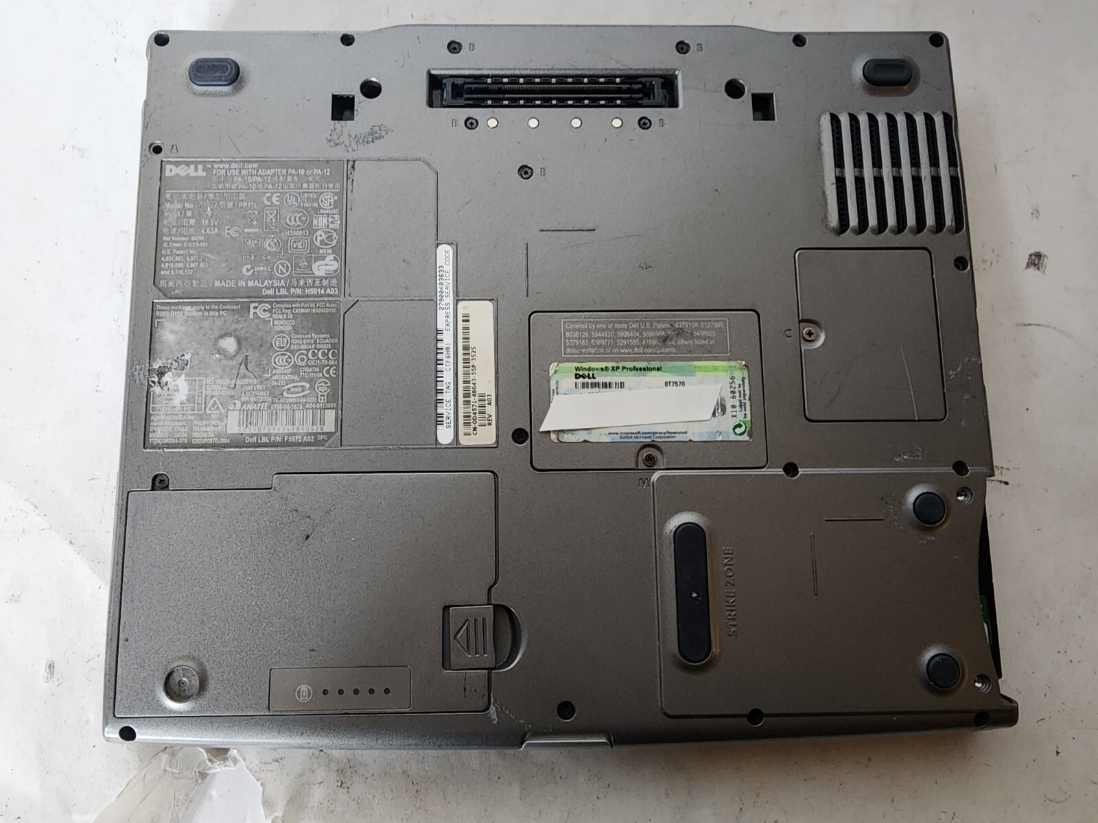 Dell Laptop Latitude D610 Model PP11L 80GB HDD Pentium M Tested Please Read